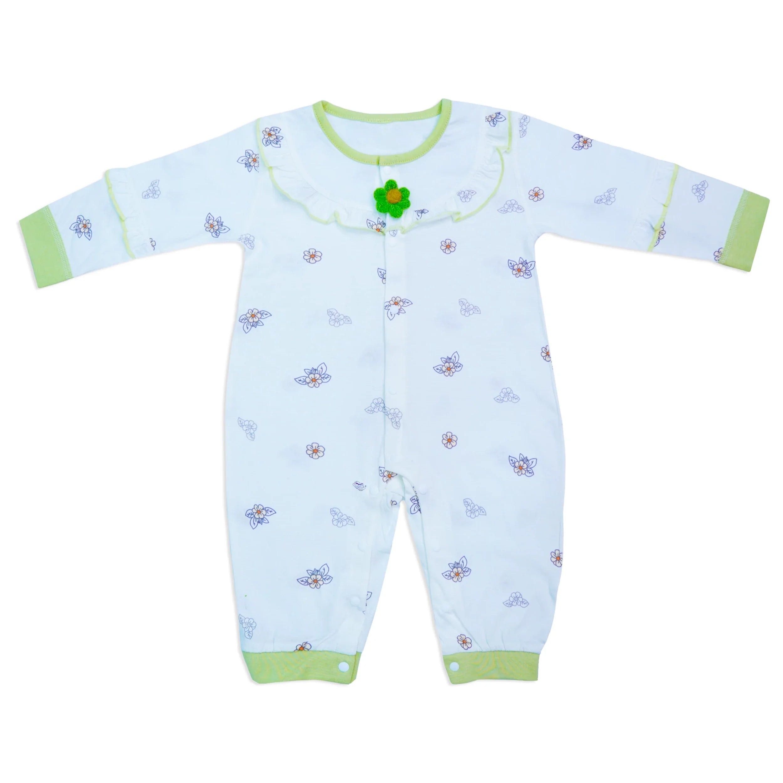 TG Duck Full Sleeve Romper – Floral Design