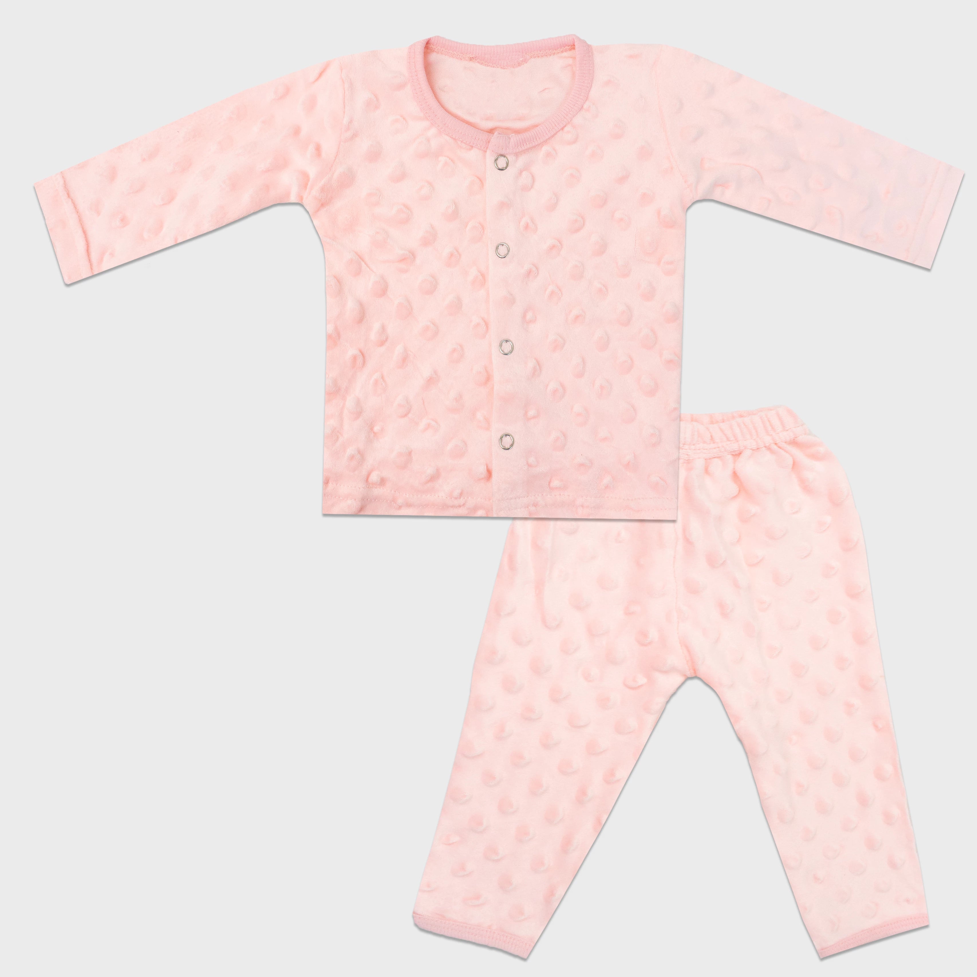 Dots Design Fleece Suit - Fun & Cozy