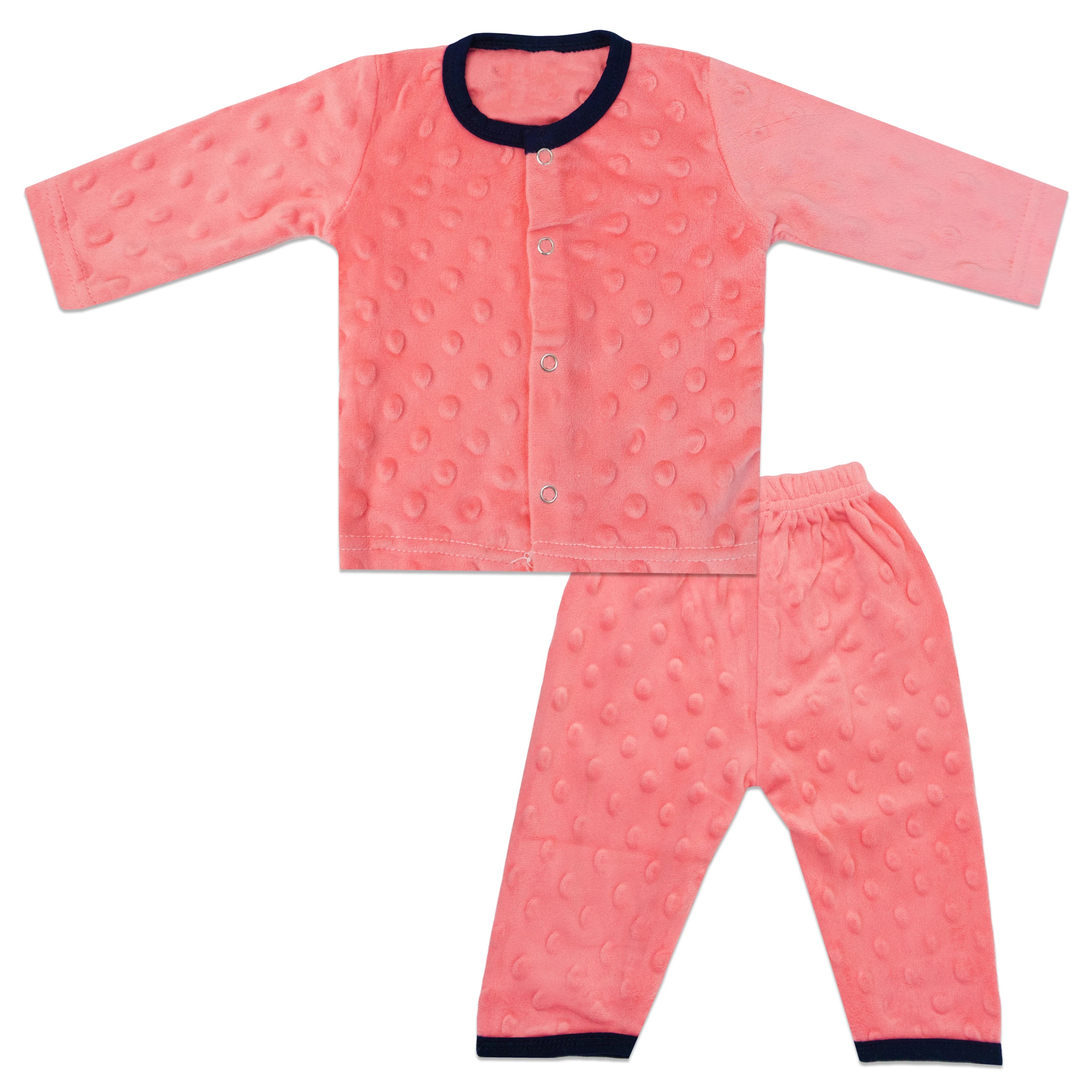Dots Design Fleece Suit - Fun & Cozy