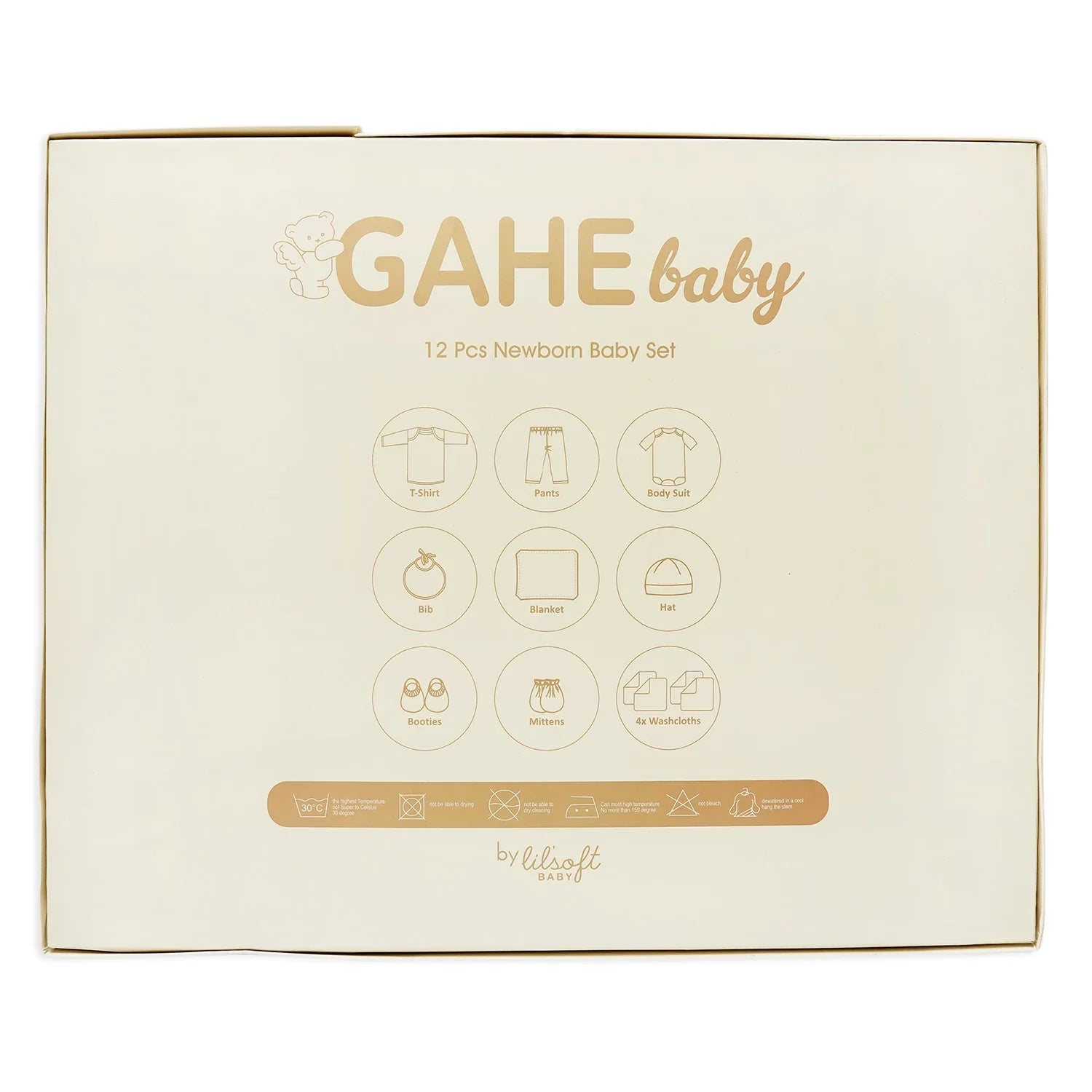 Newborn Baby Gift Set – 12 Pcs (GAHE Giraffe & Bear Theme)