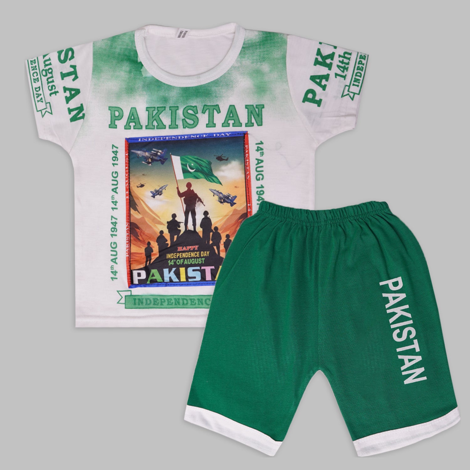 14th August T-Shirt & Niker Suit for Kids