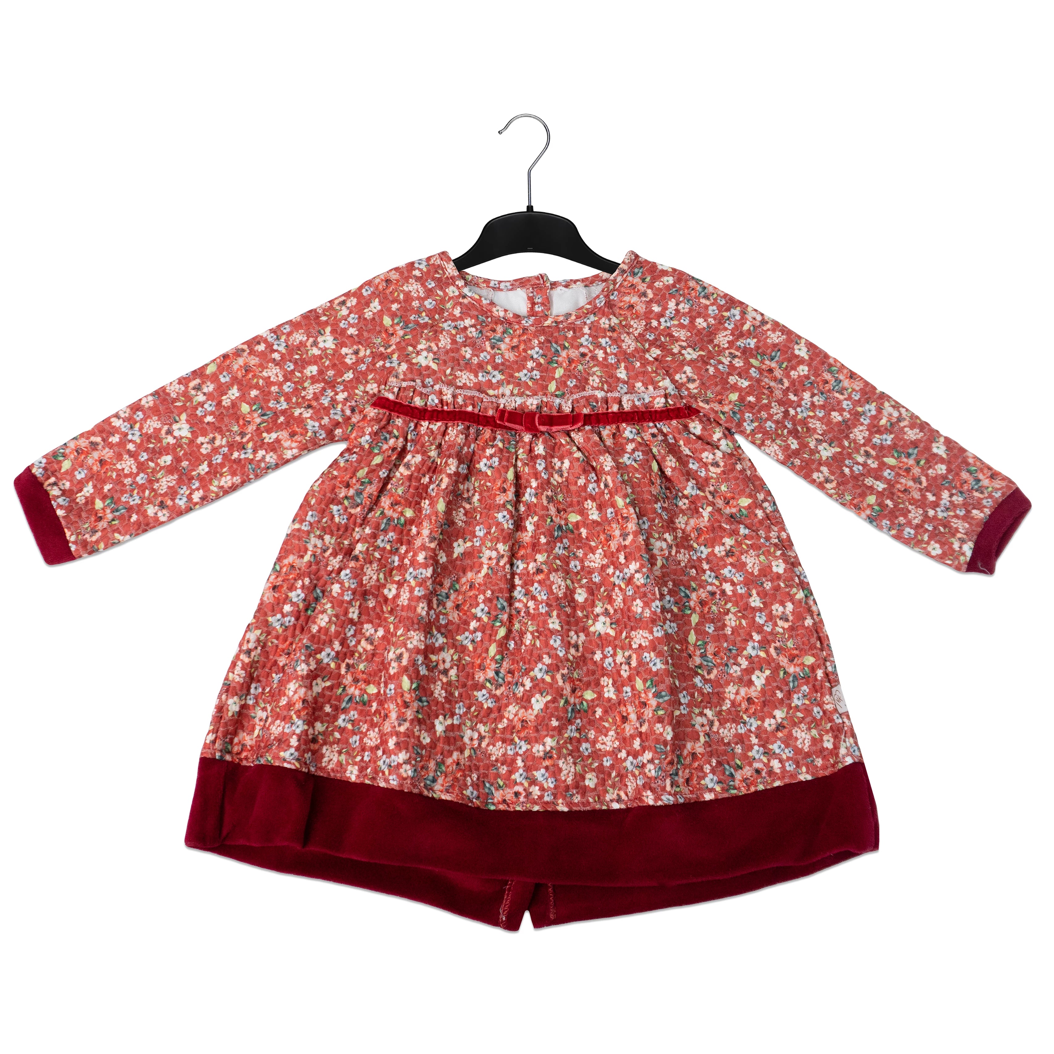 Violet Velvet Frock for Girls – Soft and Elegant