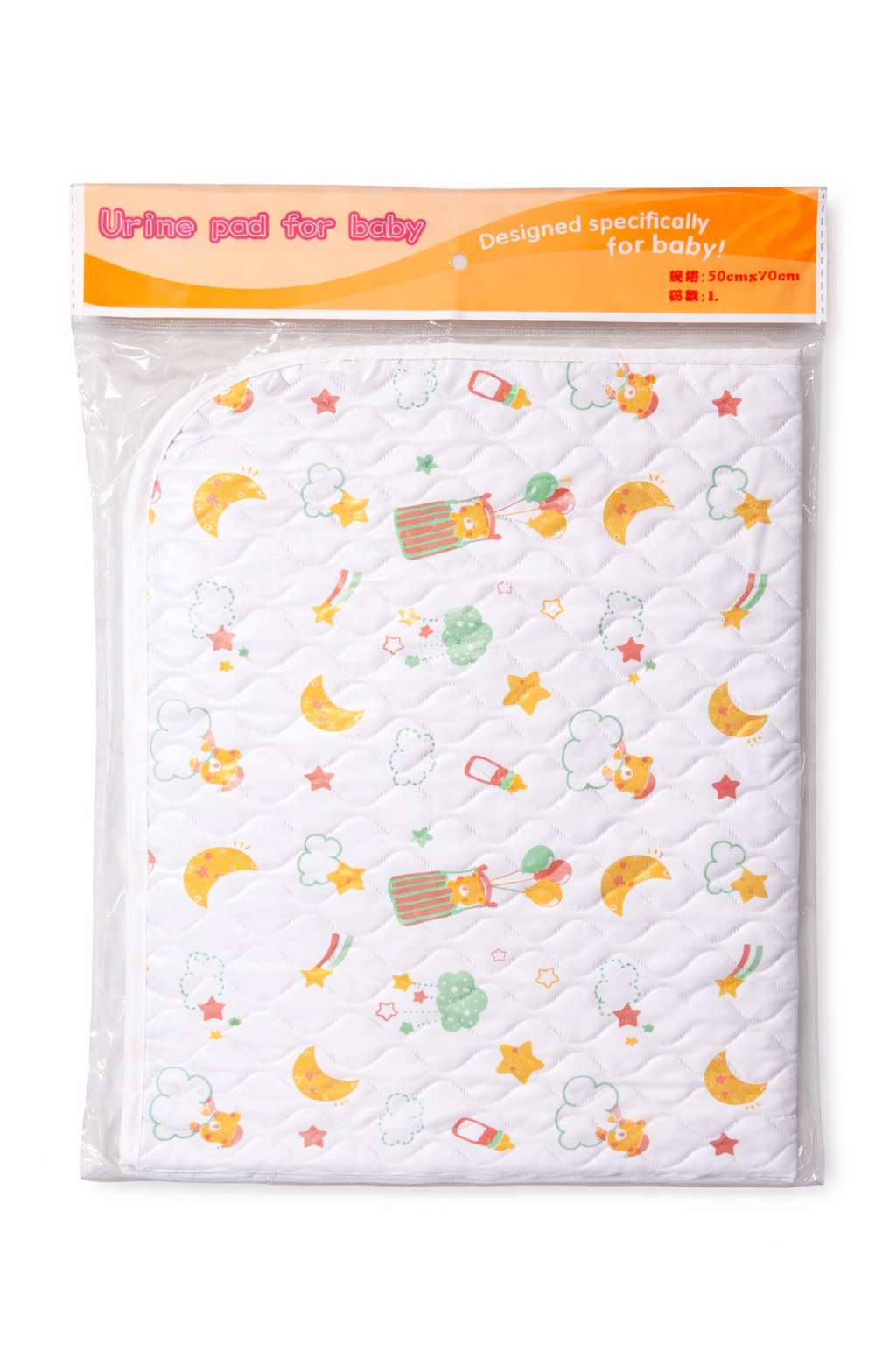 Reusable waterproof baby urine pad by Little Minors, soft changing mat for newborns with leak-proof surface.