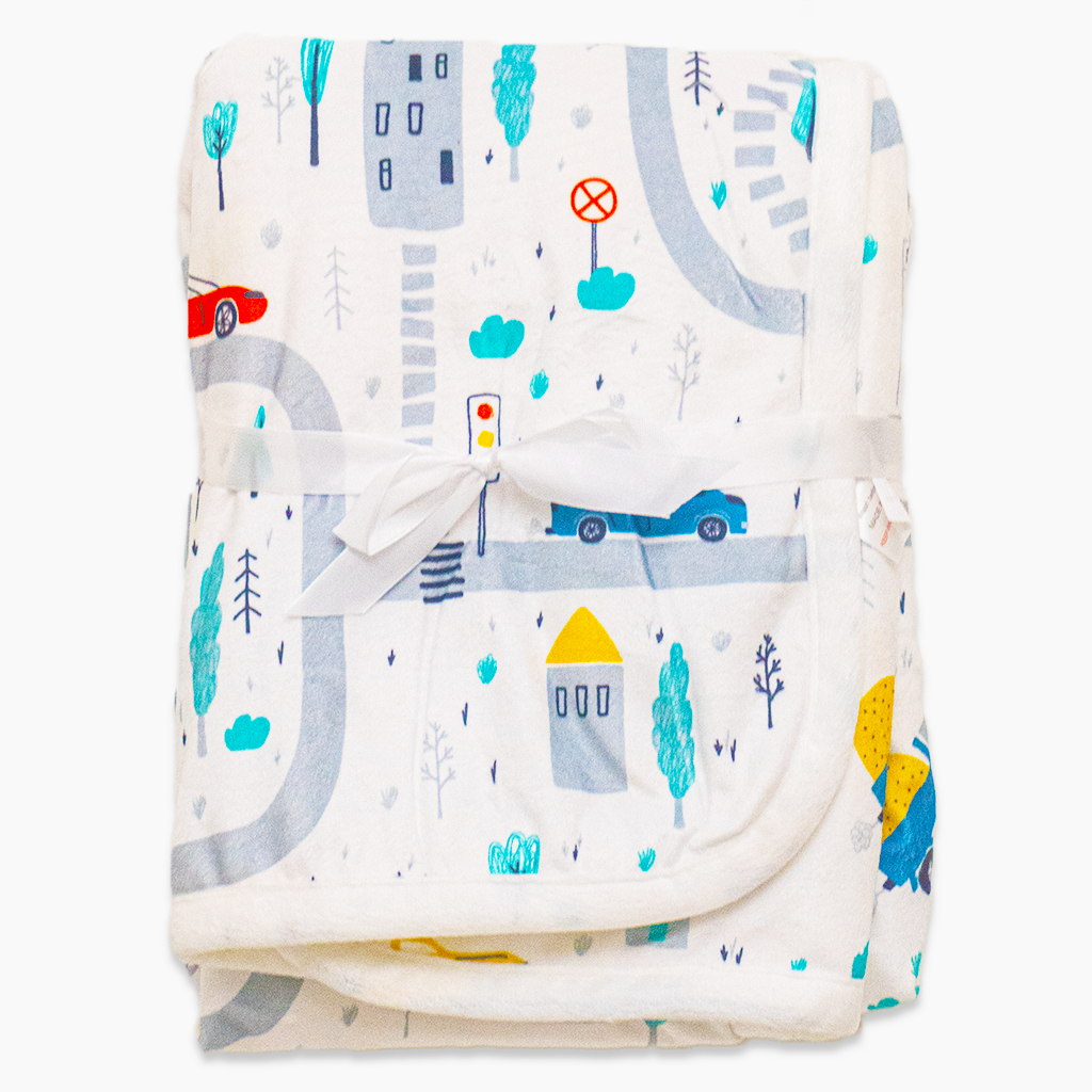 City - Racoon Baby Blanket