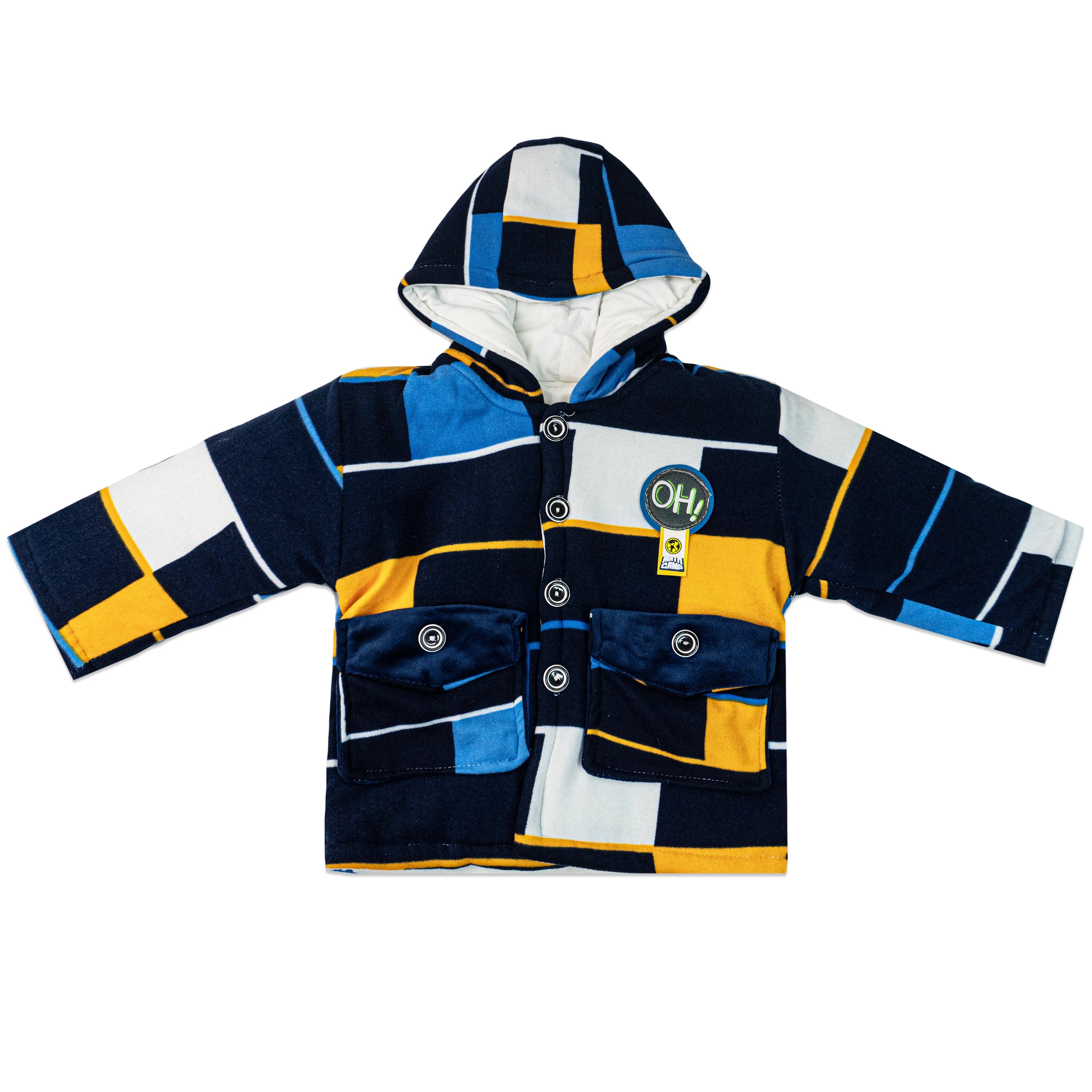 Premium Velvet Quilted Hooded Baby Suit – Warm and Stylish