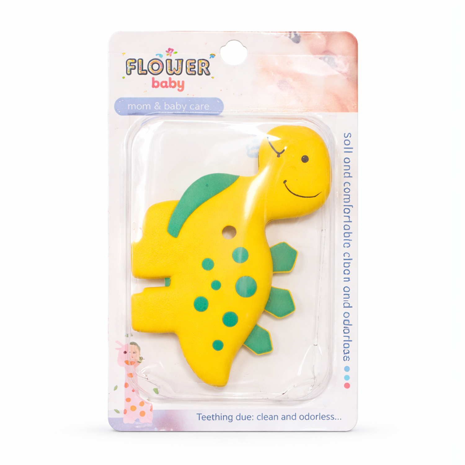 Baby Silicone Teether – Tractor Shape Soft Chew Toy for Newborns (0M+)