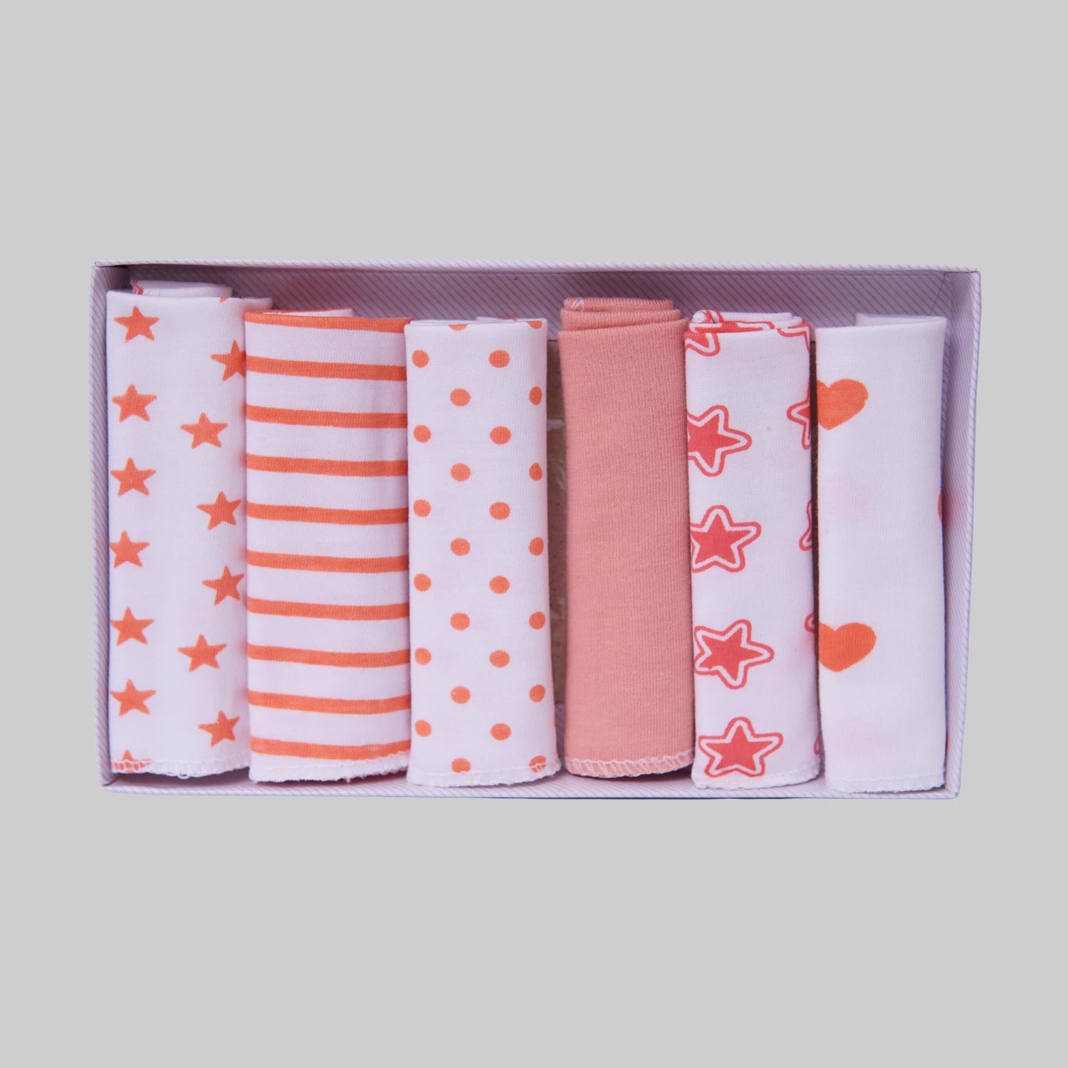 Caramell Face Towel 6 Pcs Pack - New Born