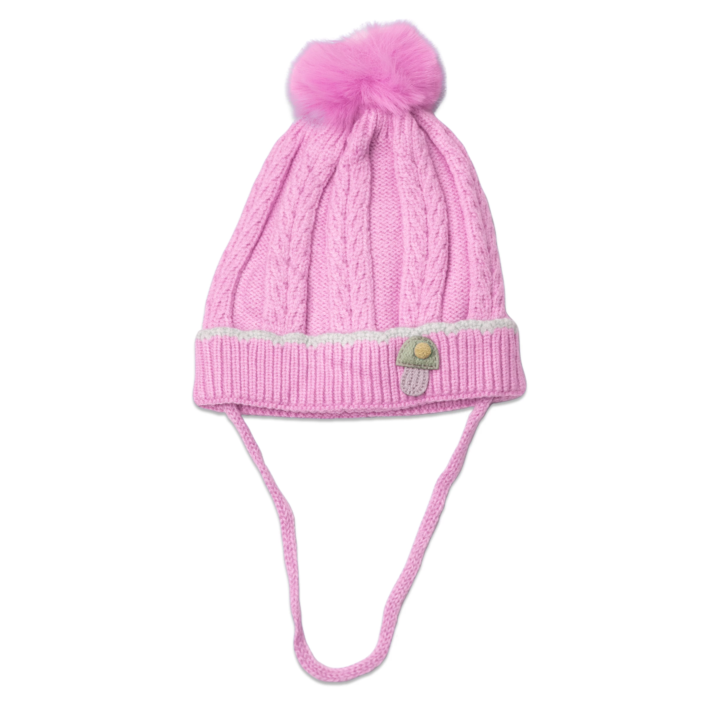 Ming Quilted Baby Caps with Pongs