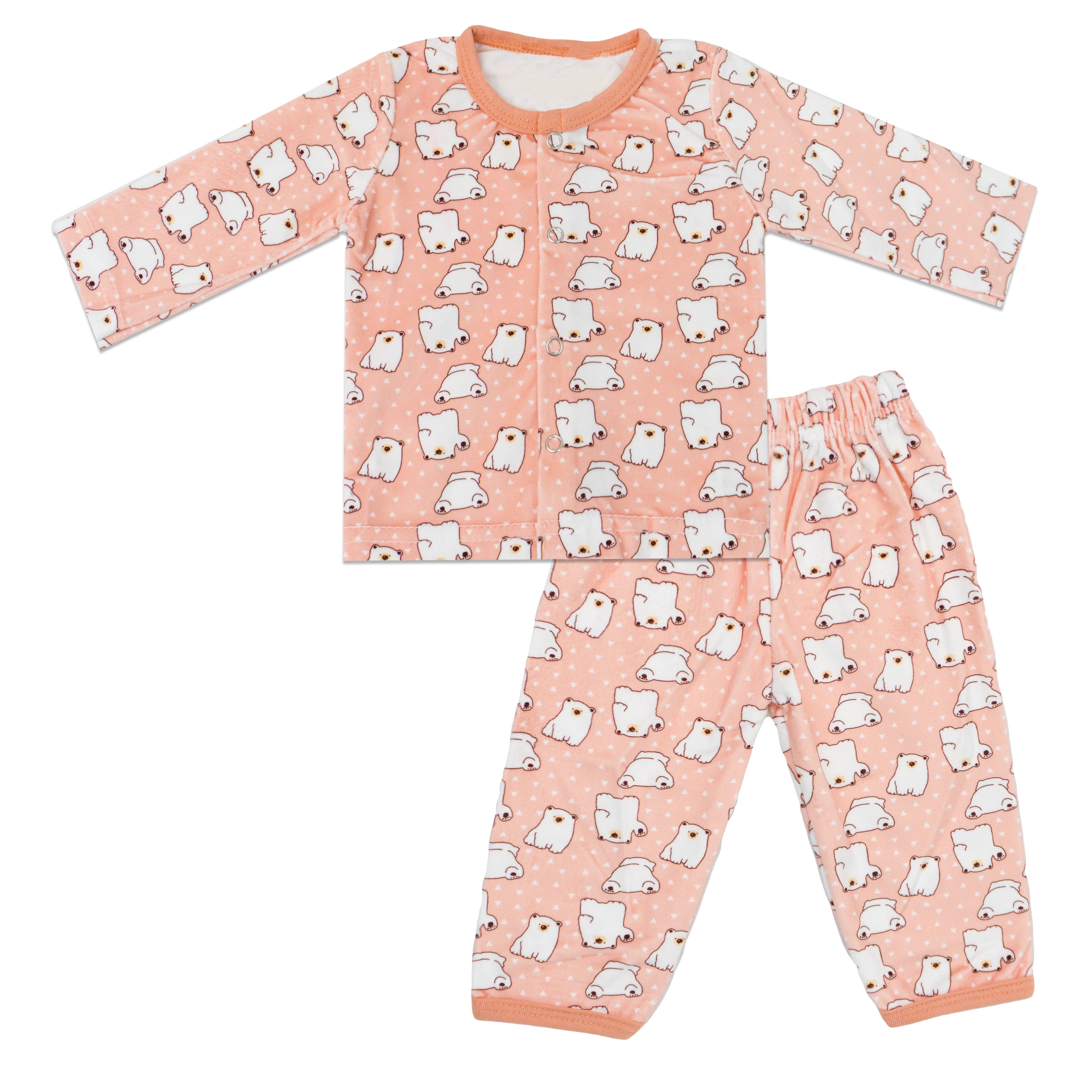 Bear Design Fleece Suit - Warm & Adorable