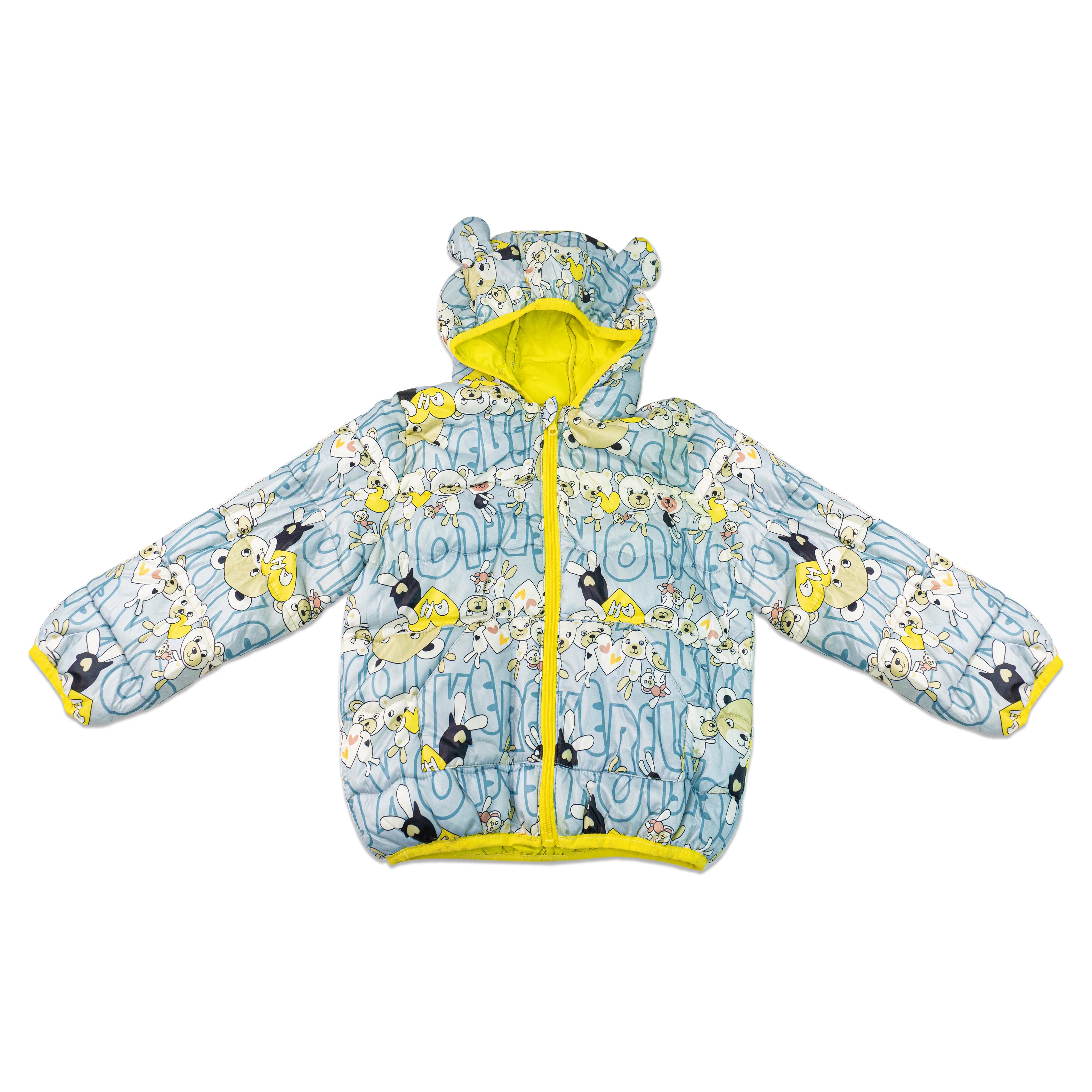 Kids' White Bear Puffer Jacket – Warm and Adorable