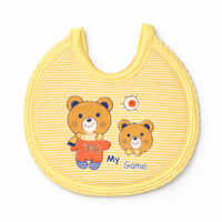 Little Minors baby cotton bib with soft, absorbent fabric and colorful design, perfect for feeding and keeping clothes clean.