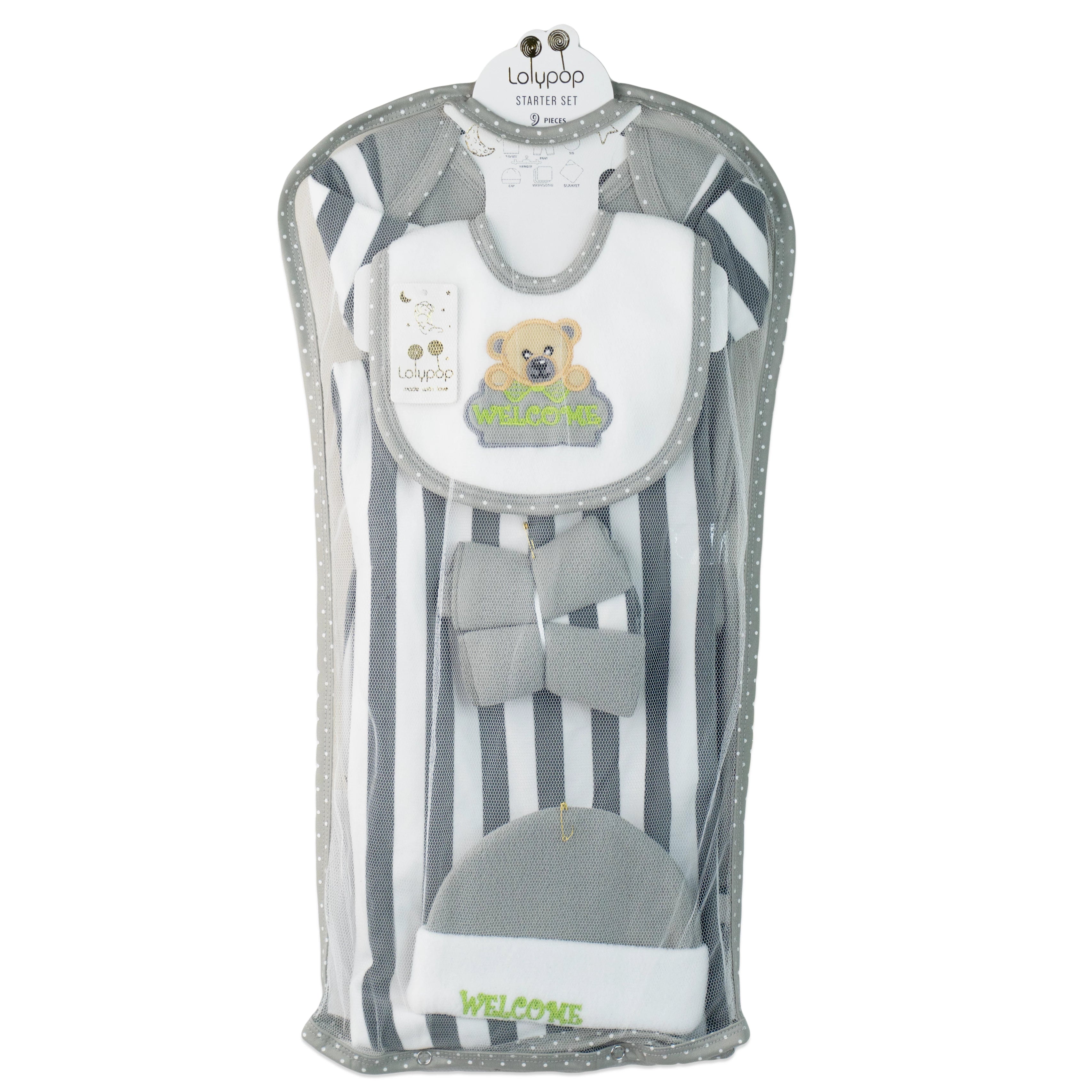 Lollypop Baby Winter Starter Set – 9-Piece Bear Collection