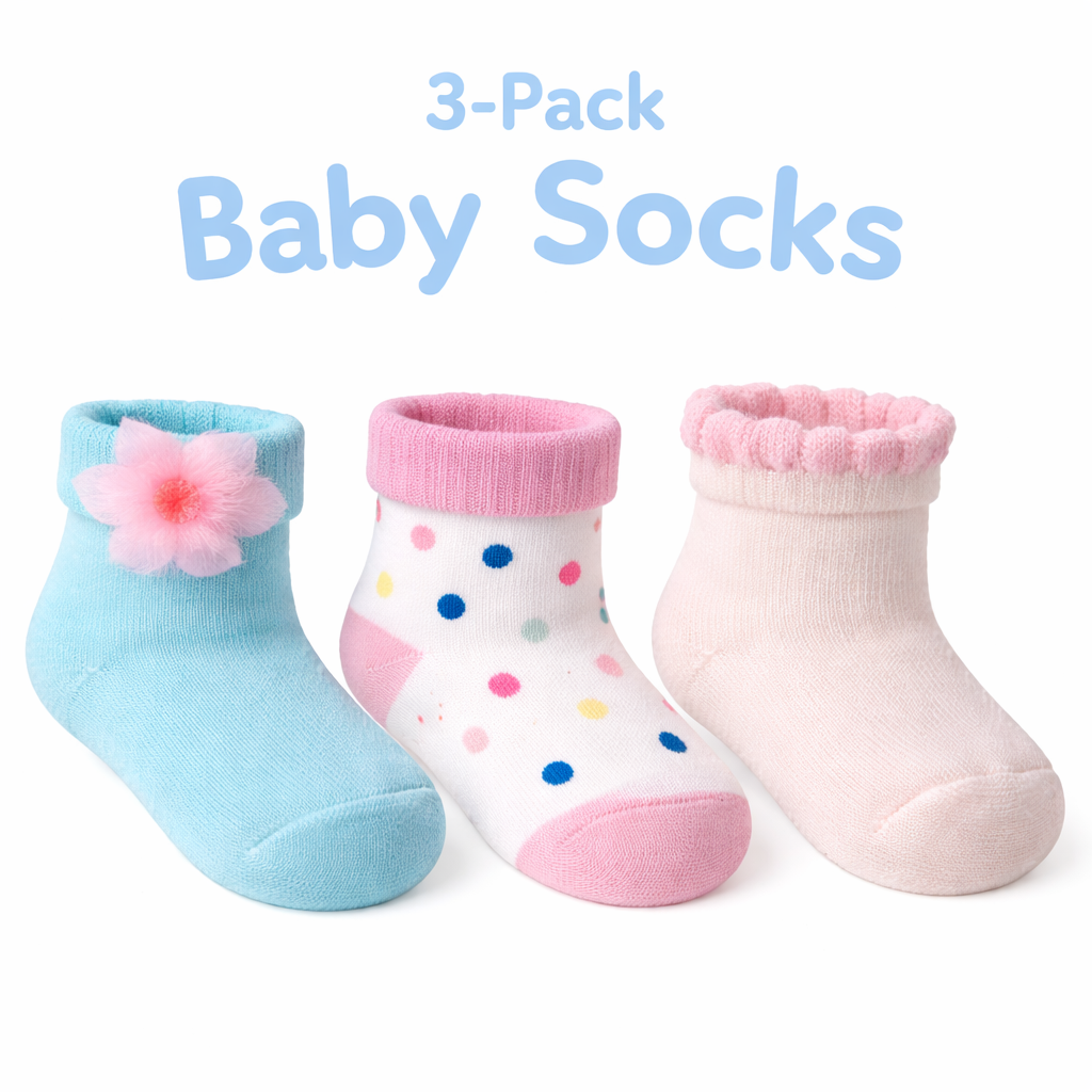 Newborn Baby Socks – Pack Of 3