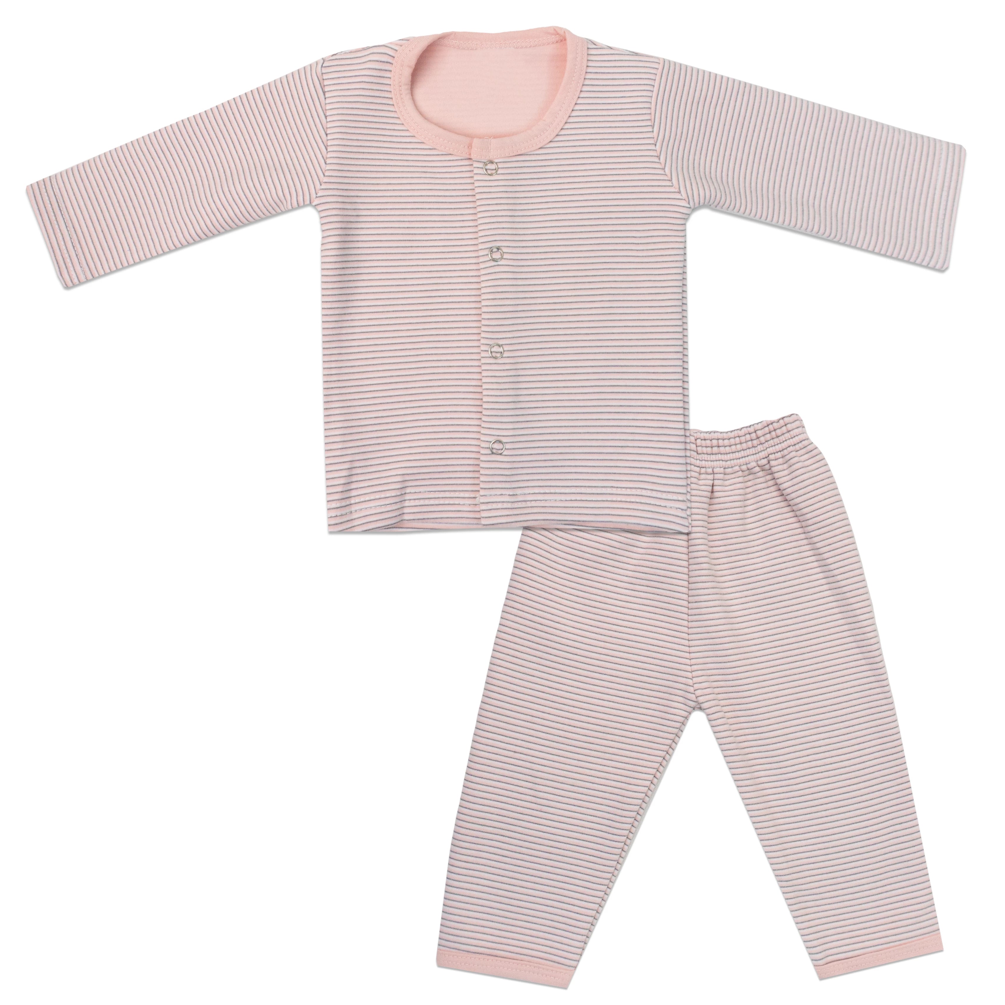Striped Fleece Suit - Casual Chic