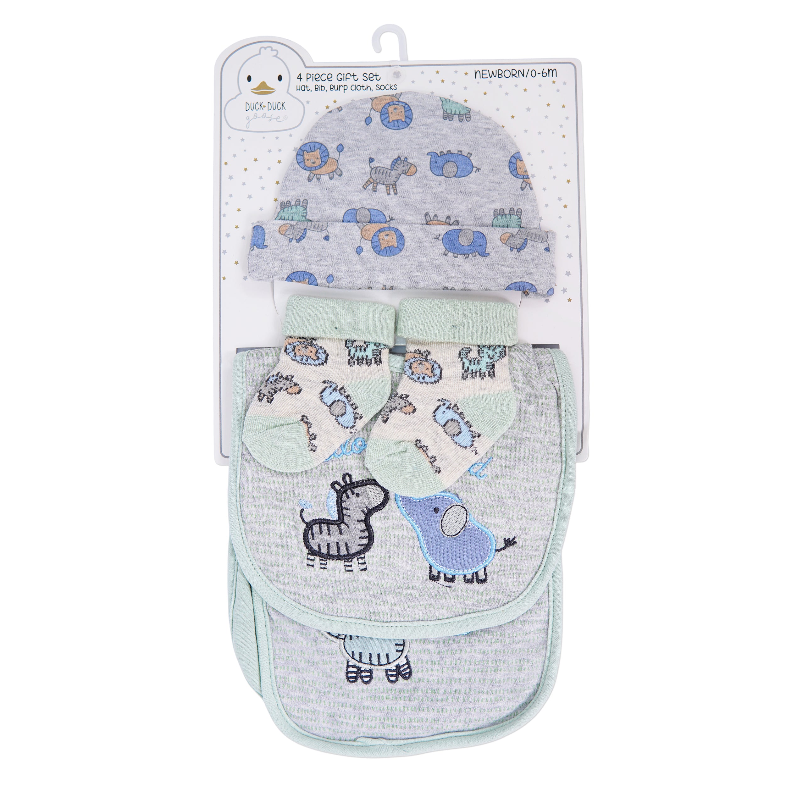 New Born Cap, Bibs and Socks Set