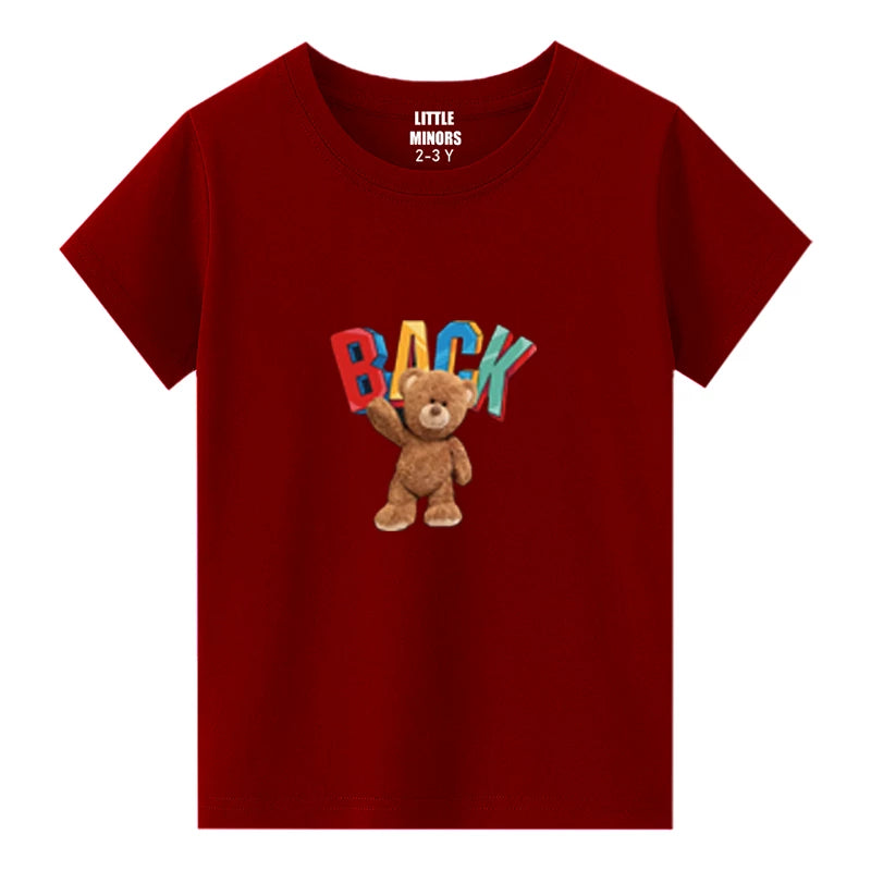 Boys Jersey Cotton Sticker T-Shirt -  Pack Of 5