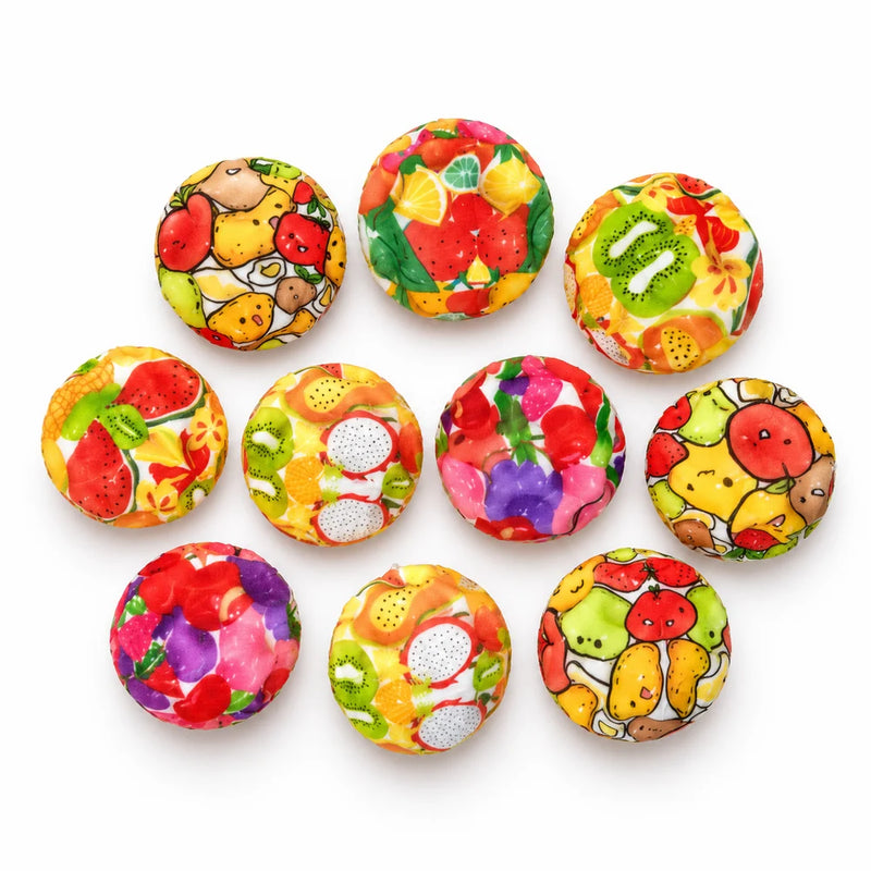 5-in-1 Kids Fun & Learning Toy Bundle – Stacking Rings, Plush Keychain, Fruit Discs, Building Blocks & Fidget Spinner