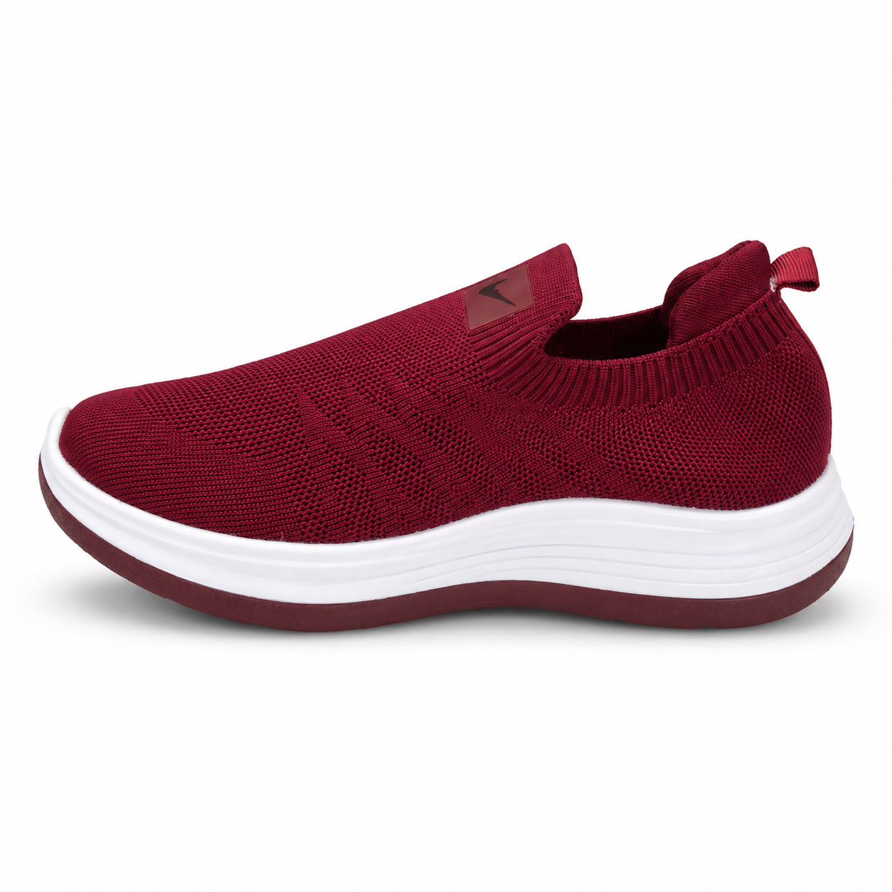 Women’s Red Slip-On Casual Sneakers – Comfortable Everyday Shoes AJK - hover image