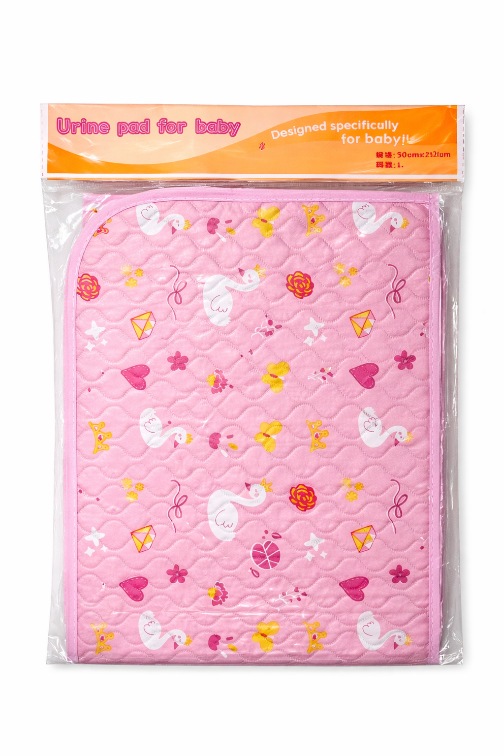 Reusable waterproof baby urine pad by Little Minors, soft changing mat for newborns with waterproof surface and absorbent layers. - hover image