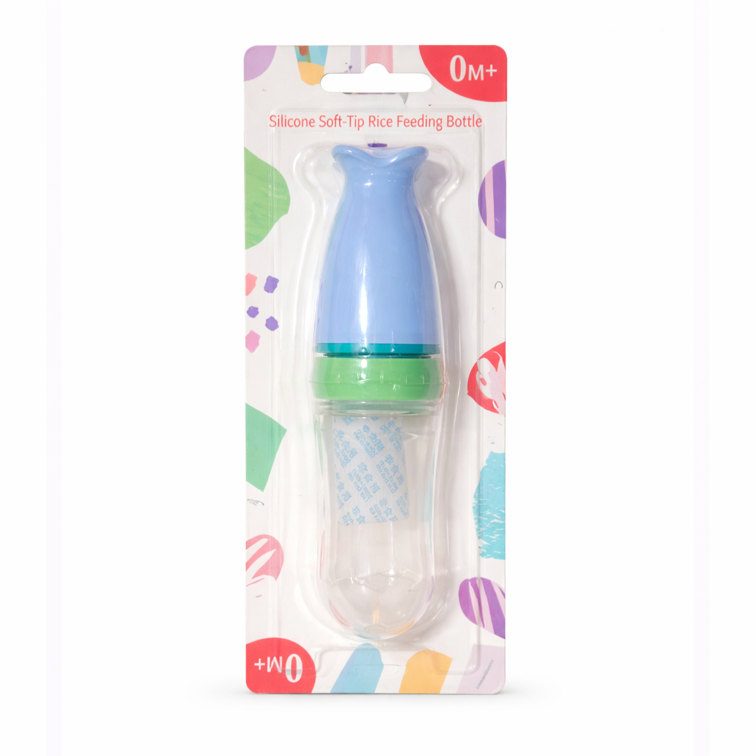 Baby Silicone Rice Feeding Bottle – Soft Spoon Feeder | BPA Free | Anti-Spill | 0M+ - hover image