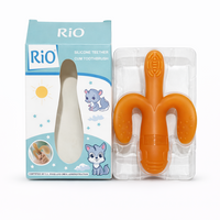 Baby Silicone Teether & Toothbrush – Soft Chewable Teething Soother (BPA Free | 0+ Months)