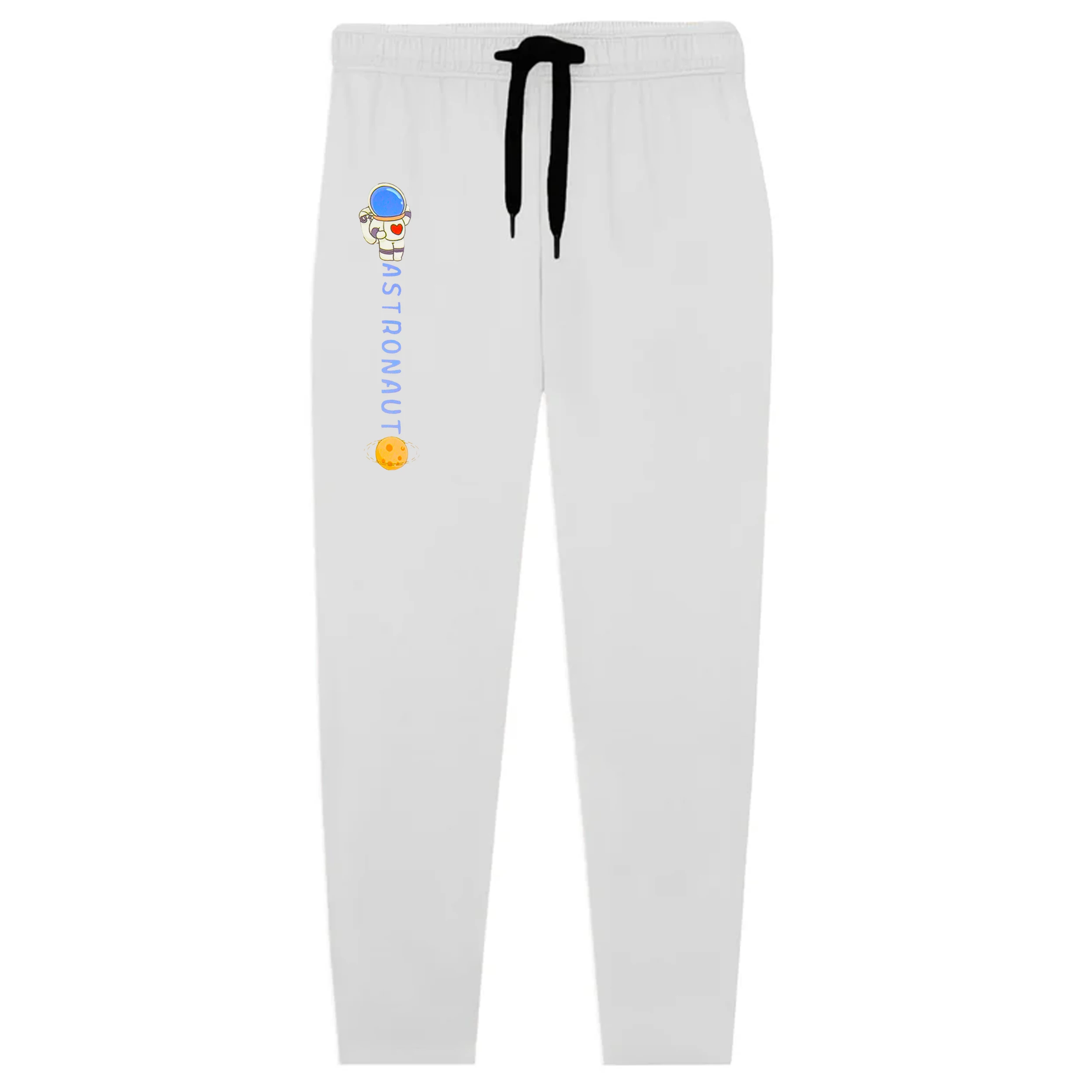 Kids Jersey Cotton Sticker Trousers –  White