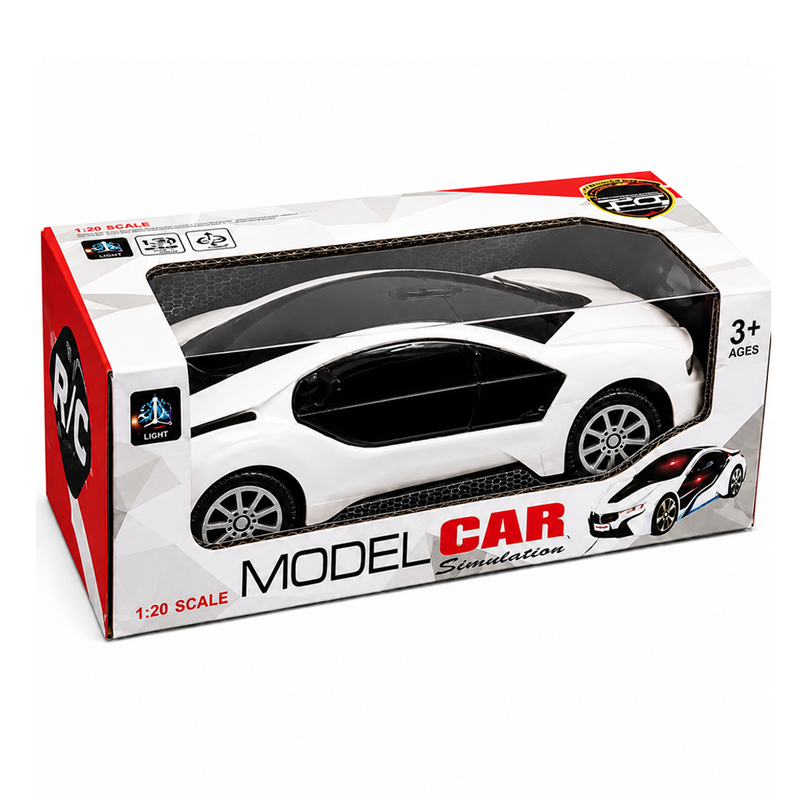 Scale Model Sports Car Toy with Light – Pull Back Toy Car