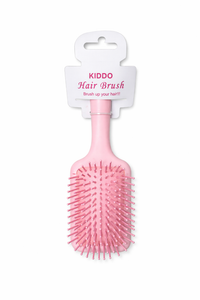 Little Minors baby hair brush with soft bristles, gentle scalp comb and grooming brush for kids' delicate hair.