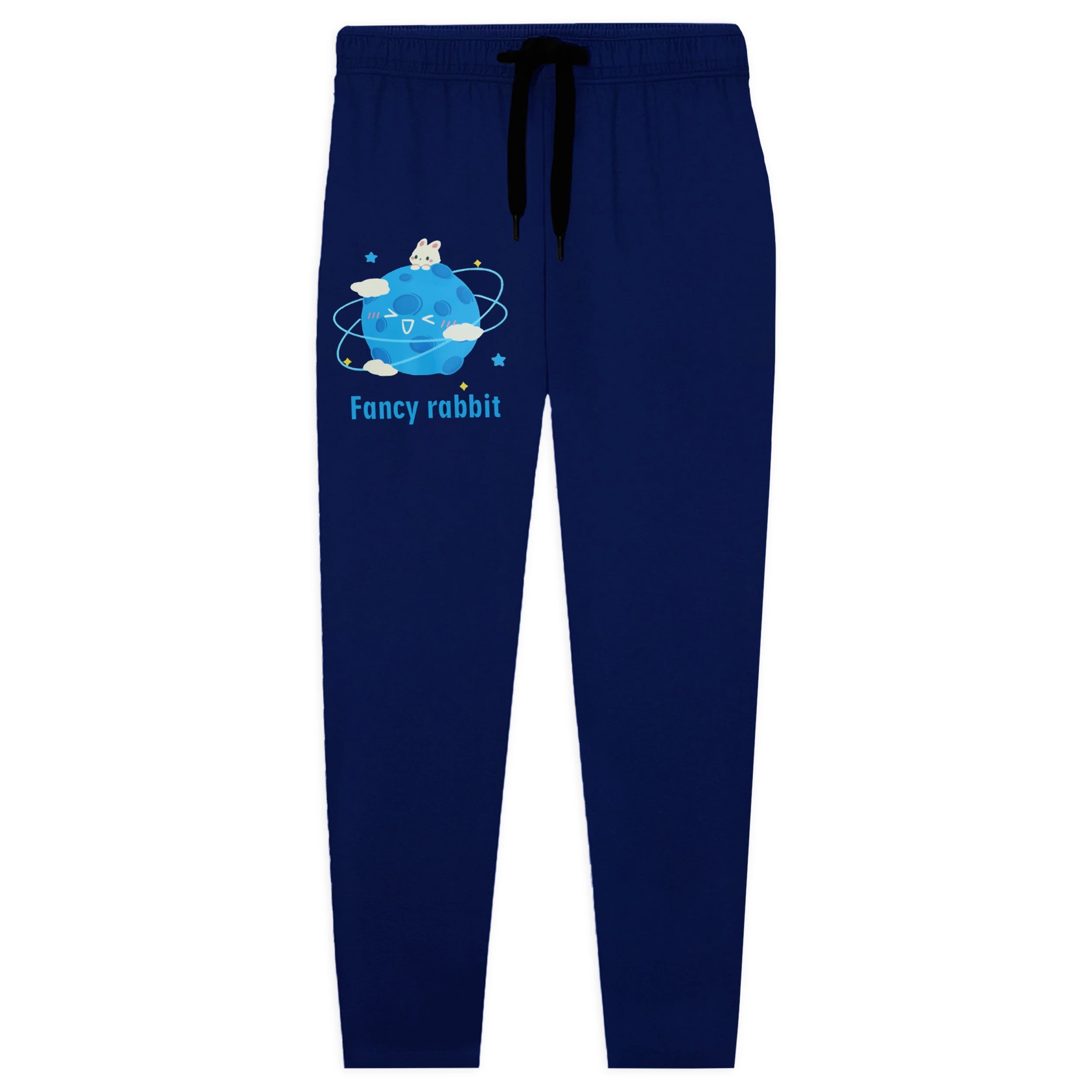 Kids Jersey Cotton Sticker Trousers –  Blue