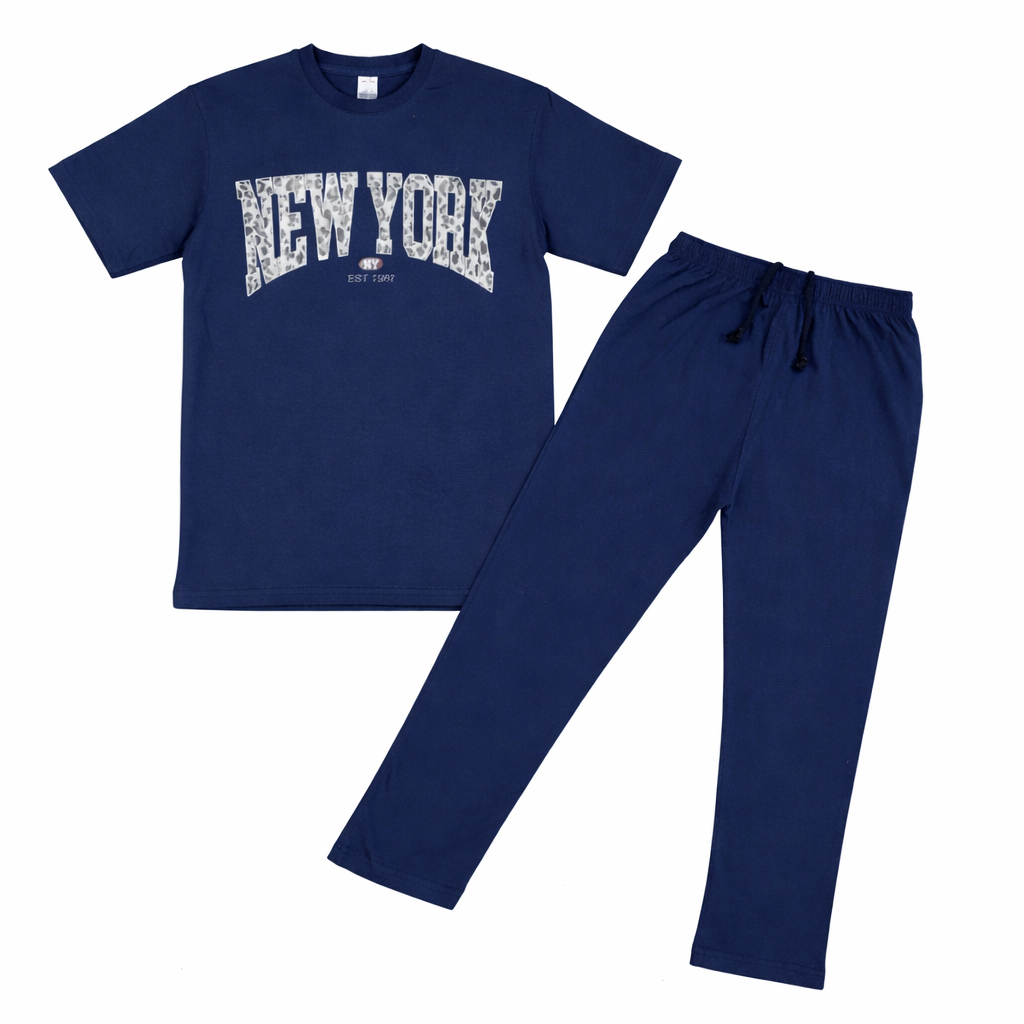 Friendly Cartoon Kids Tracksuit – Orange Cotton Summer Set for Boys