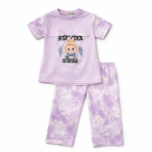 Kids Striped T-Shirt & Shorts Set – Soft Cotton | Summer Wear | Casual Outfit