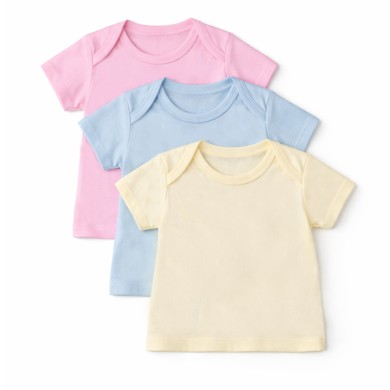 Baby Cotton Half Sleeve T-Shirts Pack of 3 – Soft Everyday Wear