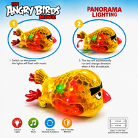 Kids Angry Birds 3D Light-Up Toy Interactive Musical Bird with Colorful Lights