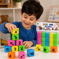 Learning Blocks for Kids – Colorful Educational Alphabet & Number Building Blocks