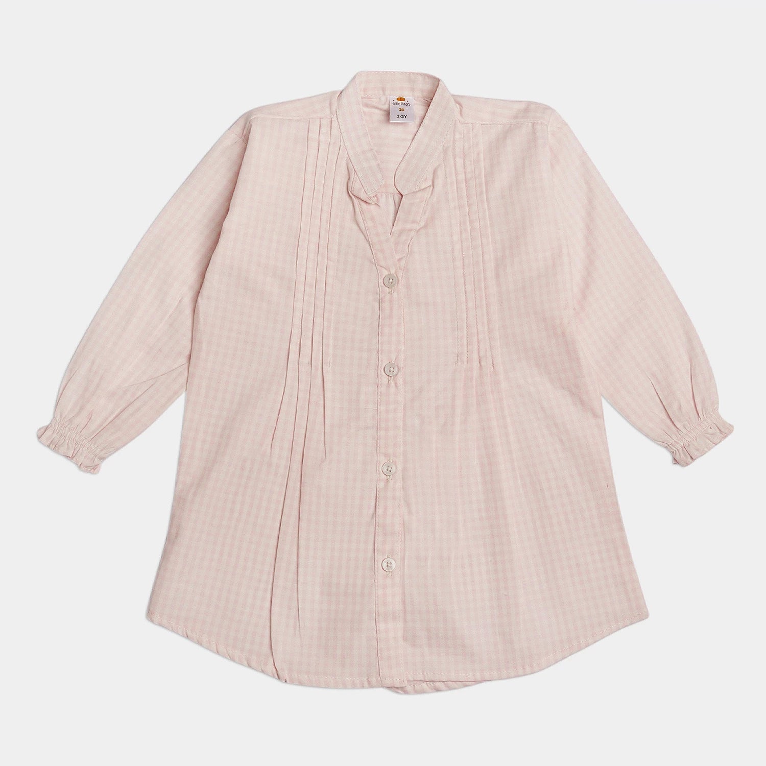 Girls Cotton Frock - Light Pink
