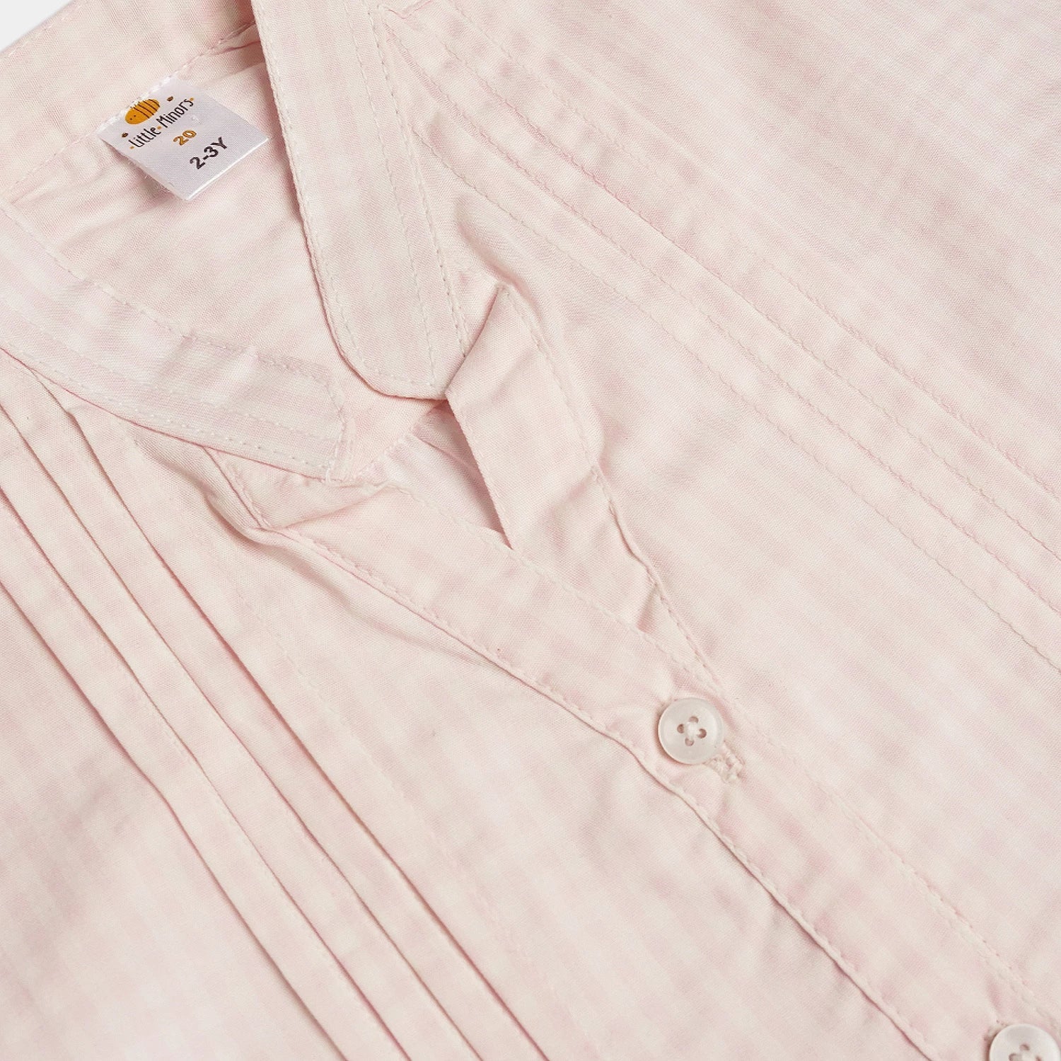 Girls Cotton Frock - Light Pink