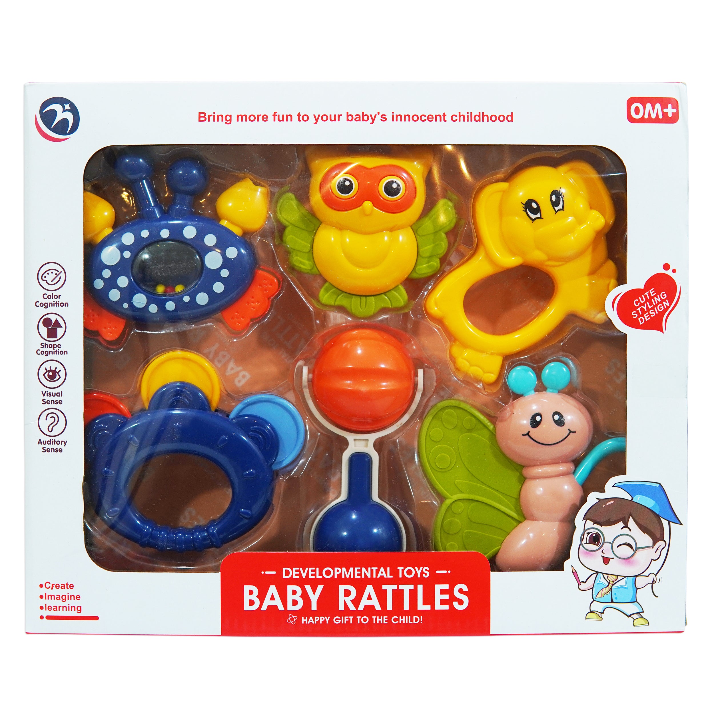 Rattle Toy Pack of 6