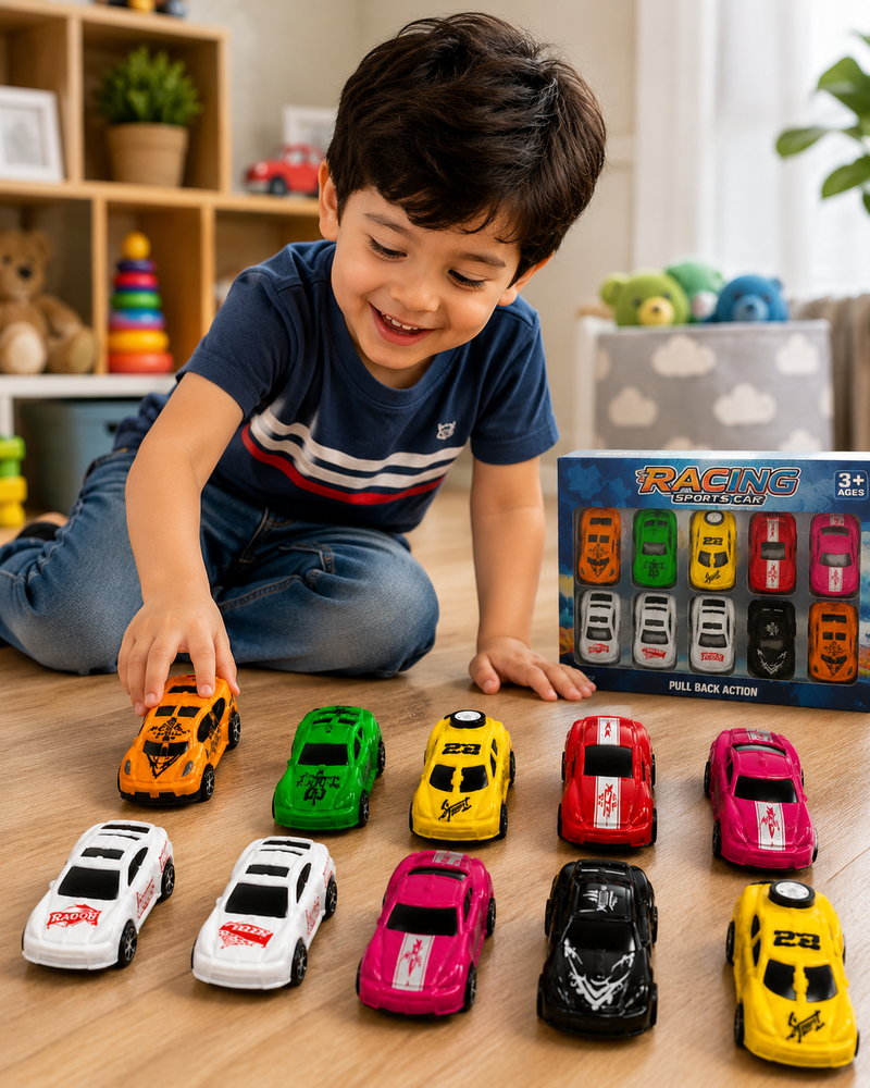 20 Pcs Kids Mini Toy Car Set – Colorful Racing Cars for Kids