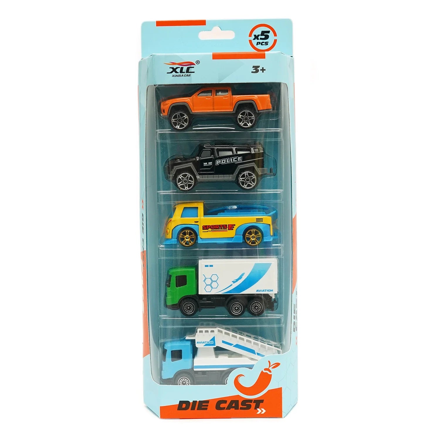 Die-Cast Car Toy Set – 5 Pcs for Kids