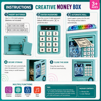 Creative Money Box for Kids – Electronic Piggy Bank with Fingerprint & Password