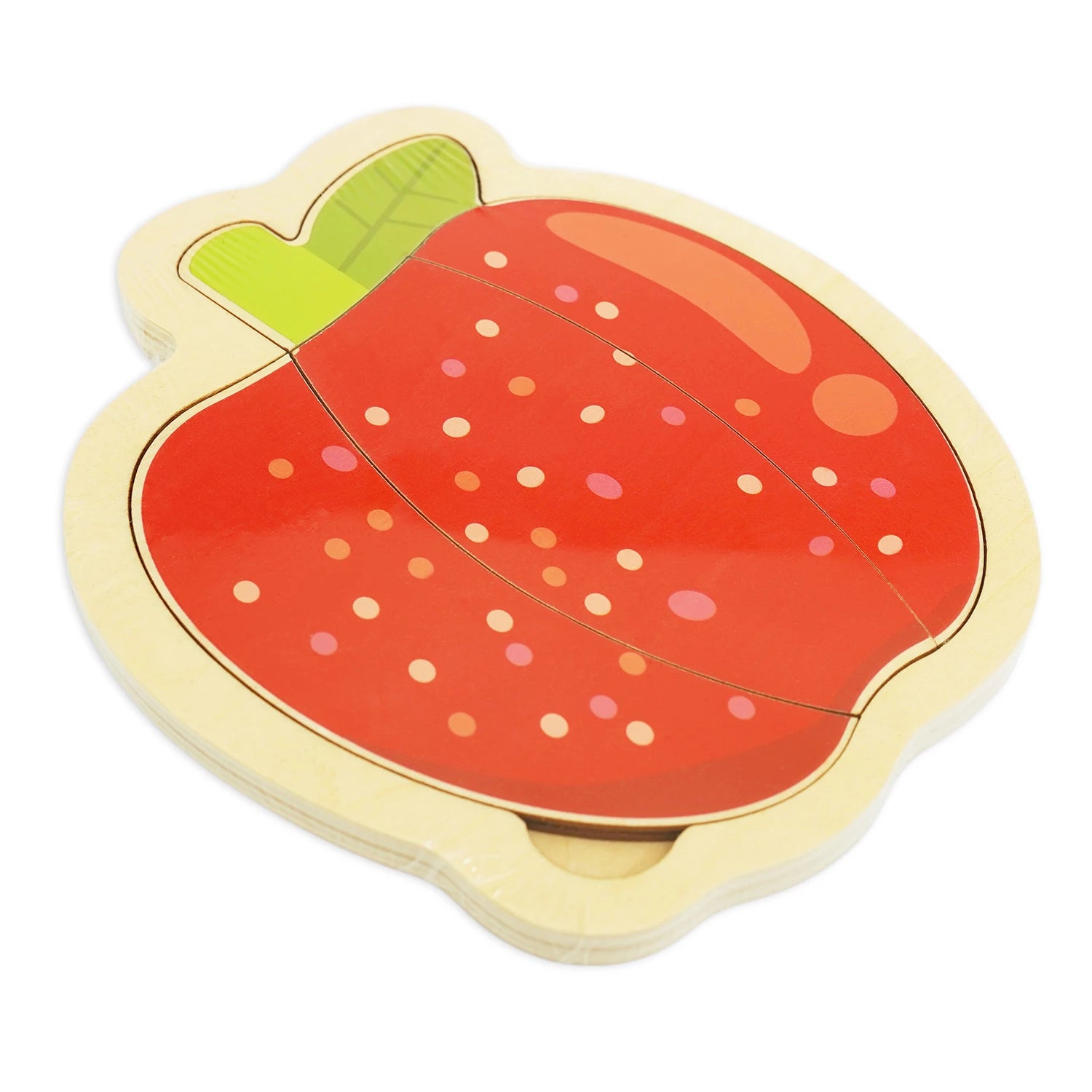 Wooden 3D Two-Tier Puzzle – Animals, Vehicles & Fruits