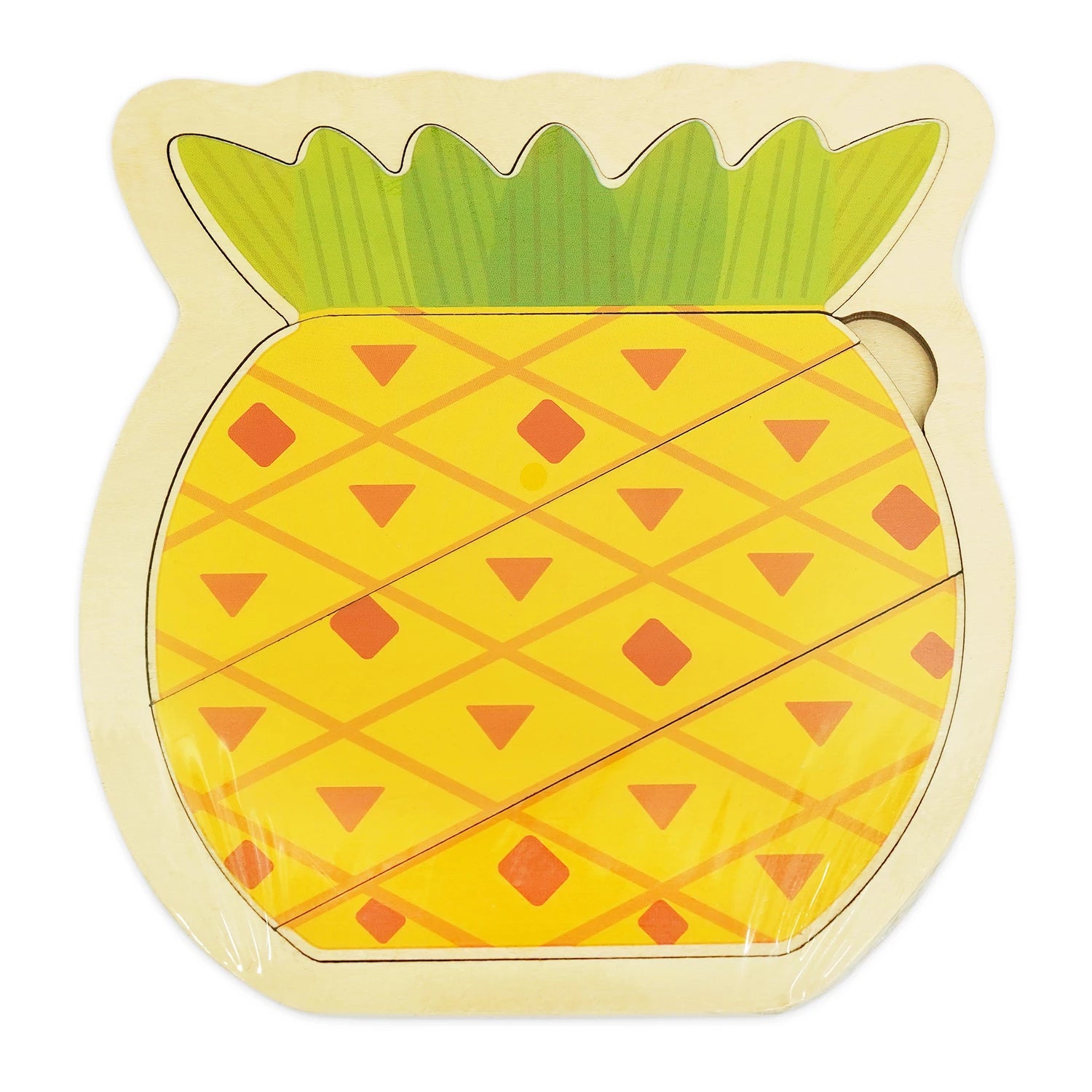 Wooden 3D Two-Tier Puzzle – Animals, Vehicles & Fruits
