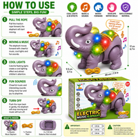 Electric Music Elephant Toy – Interactive Musical Elephant with Lights
