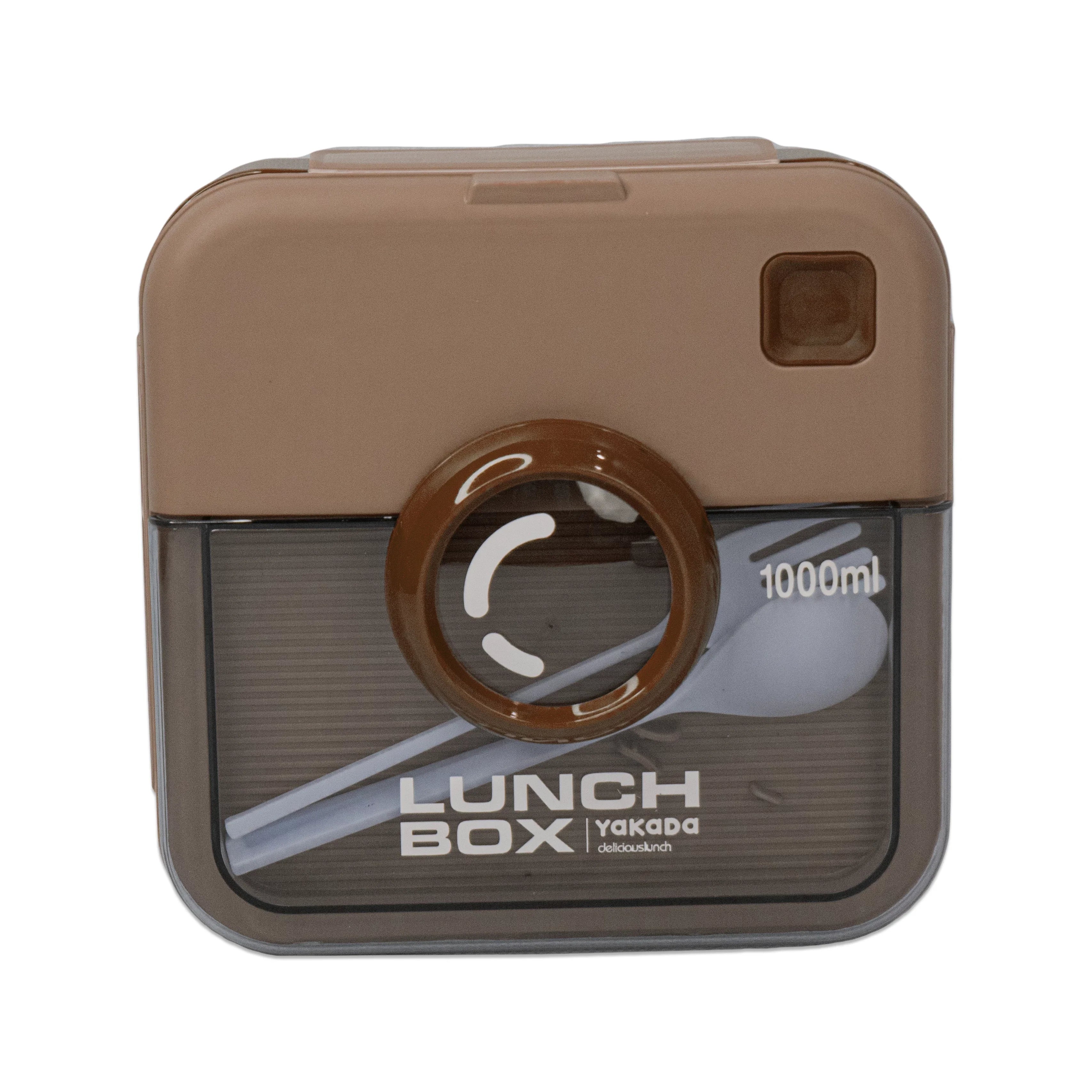 Yakada Lunch Box with Compartments & Spoons