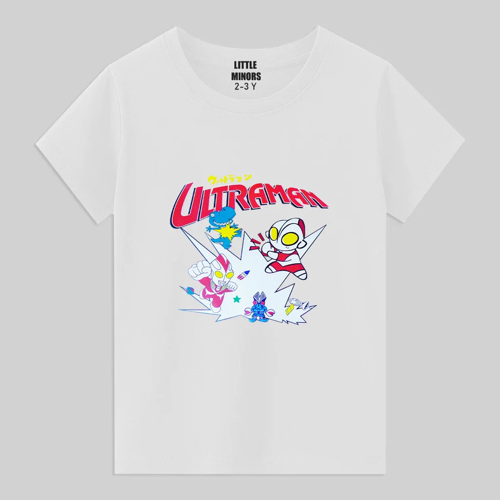 Kids Jersey Cotton Sticker T-Shirt - White