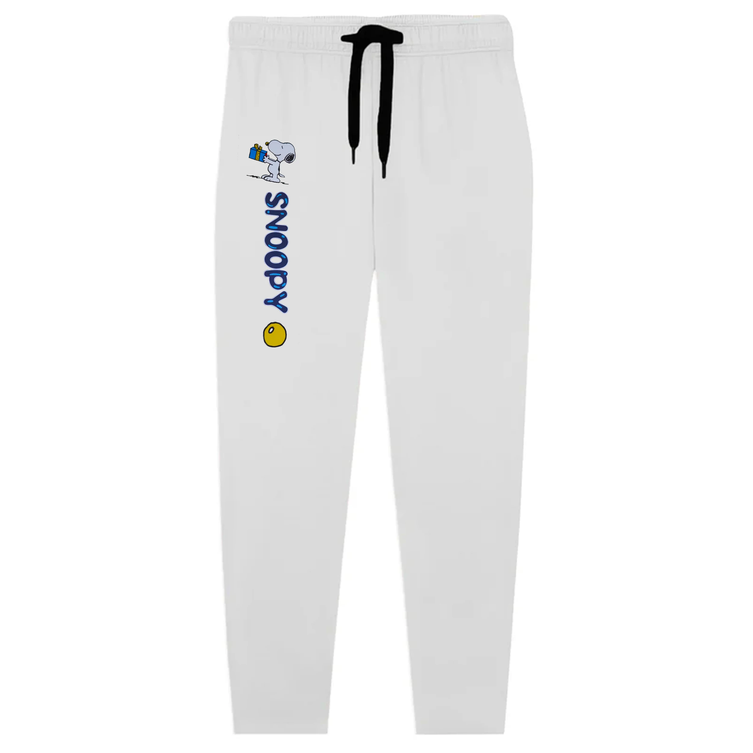Kids Jersey Cotton Sticker Trousers –  White