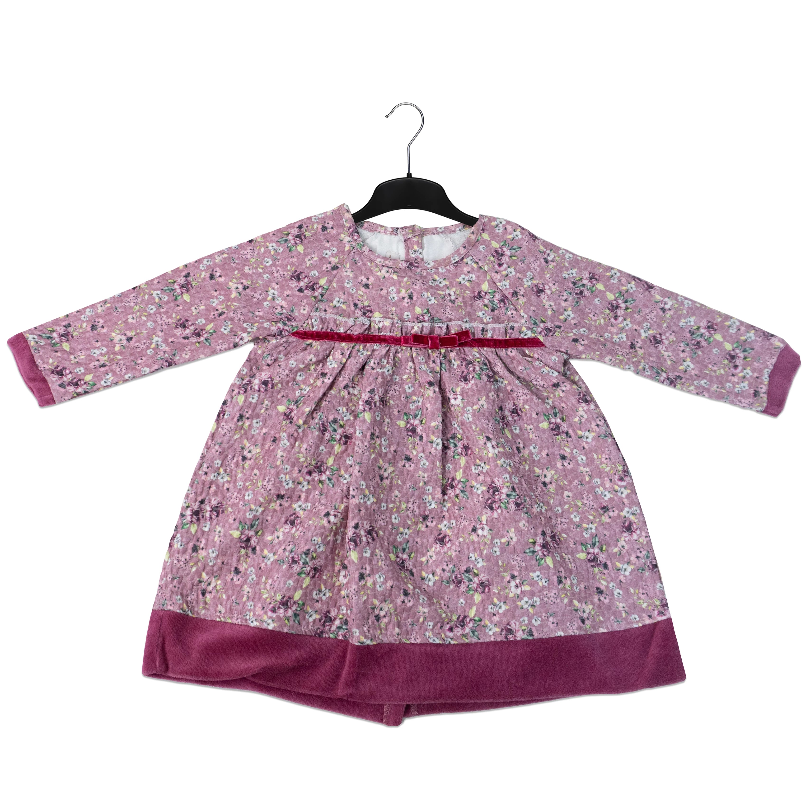 Violet Velvet Frock for Girls – Soft and Elegant