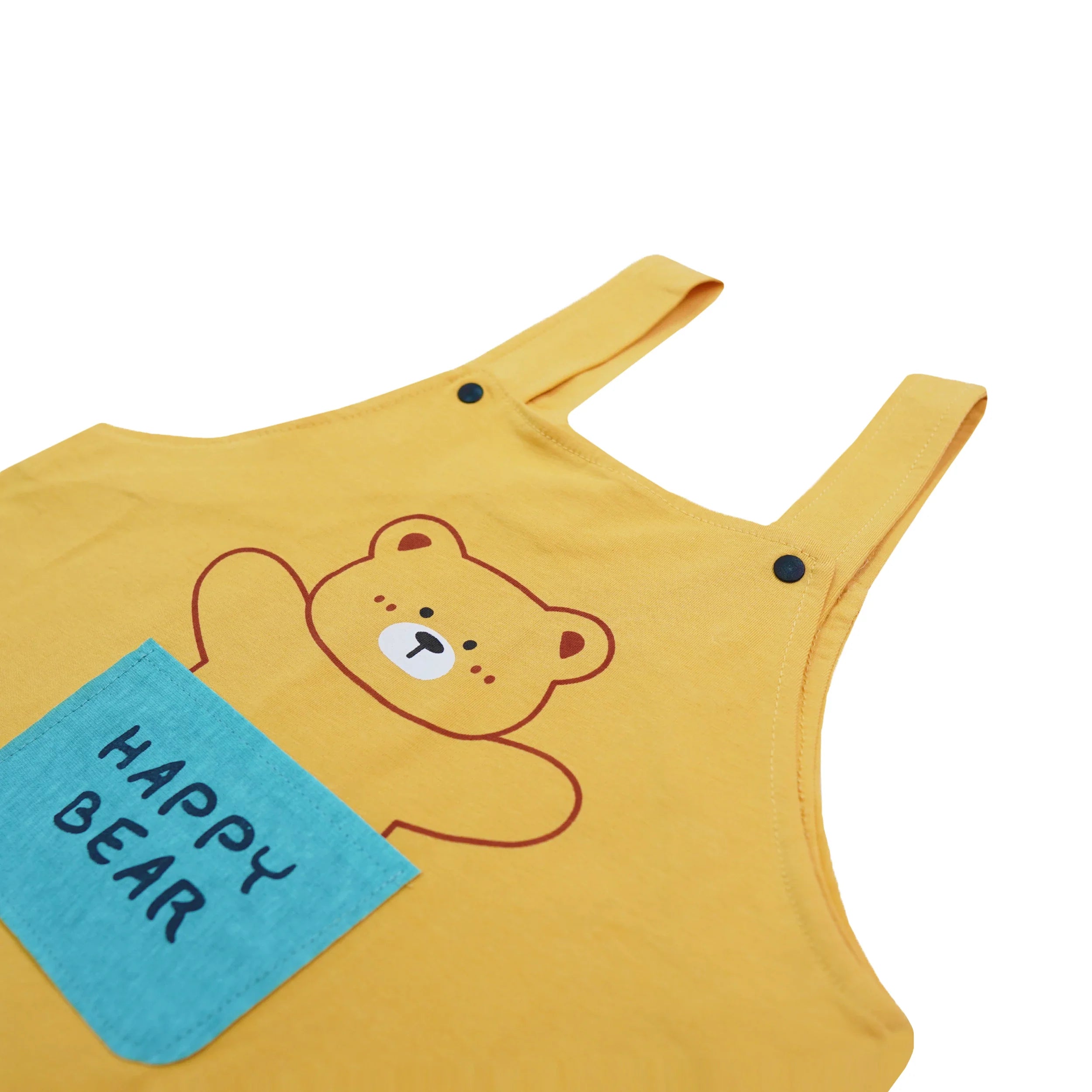 Happy Bear 2-Piece Dungarees & T-Shirt Set for Kids