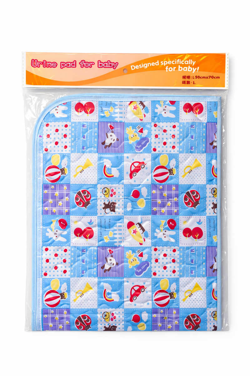 Reusable waterproof baby urine pad from Little Minors, soft changing mat for newborns with leak-proof surface.