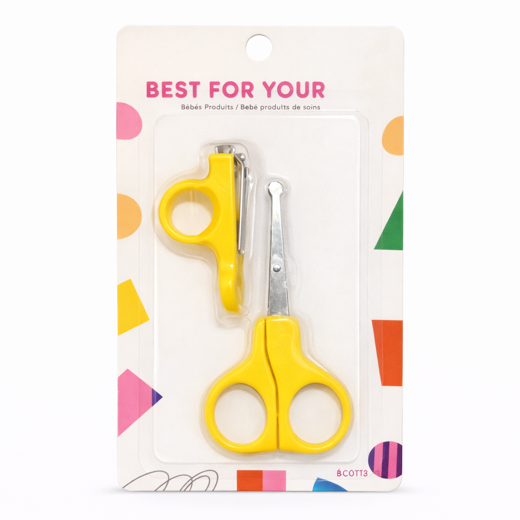 Baby Nail Care Kit – Safe Scissors & Nail Clipper Set for Newborns (0M+)